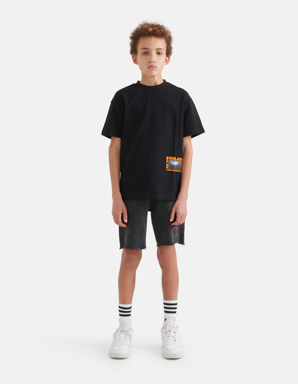 Acid Washed Short Schwarz SHOEBY BOYS