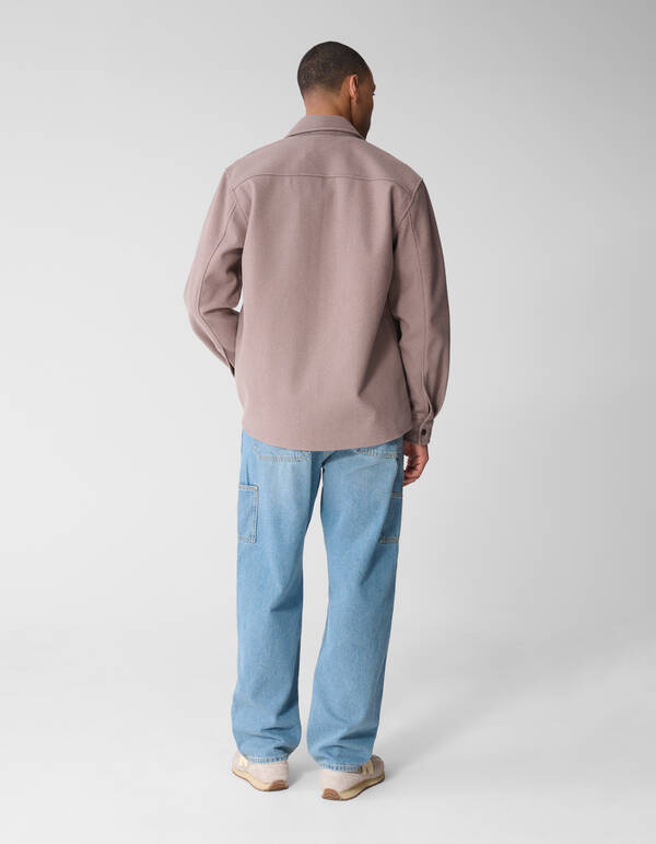 Soft Zip Overshirt Hellbraun SHOEBY MEN