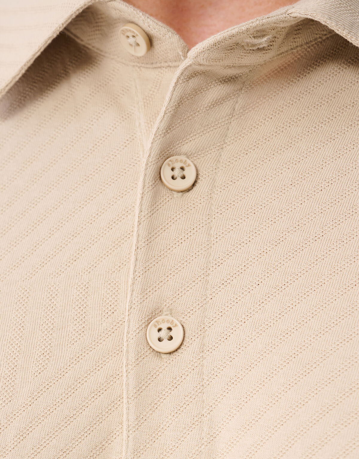 Jacquard-Polo Sand SHOEBY MEN