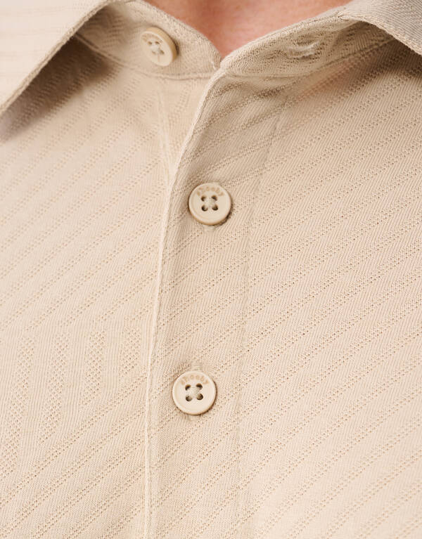 Jacquard-Polo Sand SHOEBY MEN