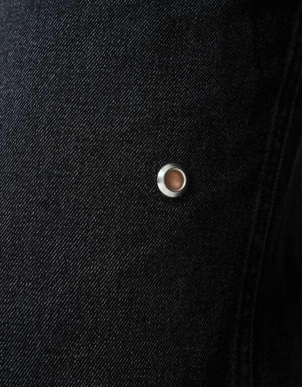 Ösen Gerade Passform Jeans Dunkelgrau SHOEBY WOMEN