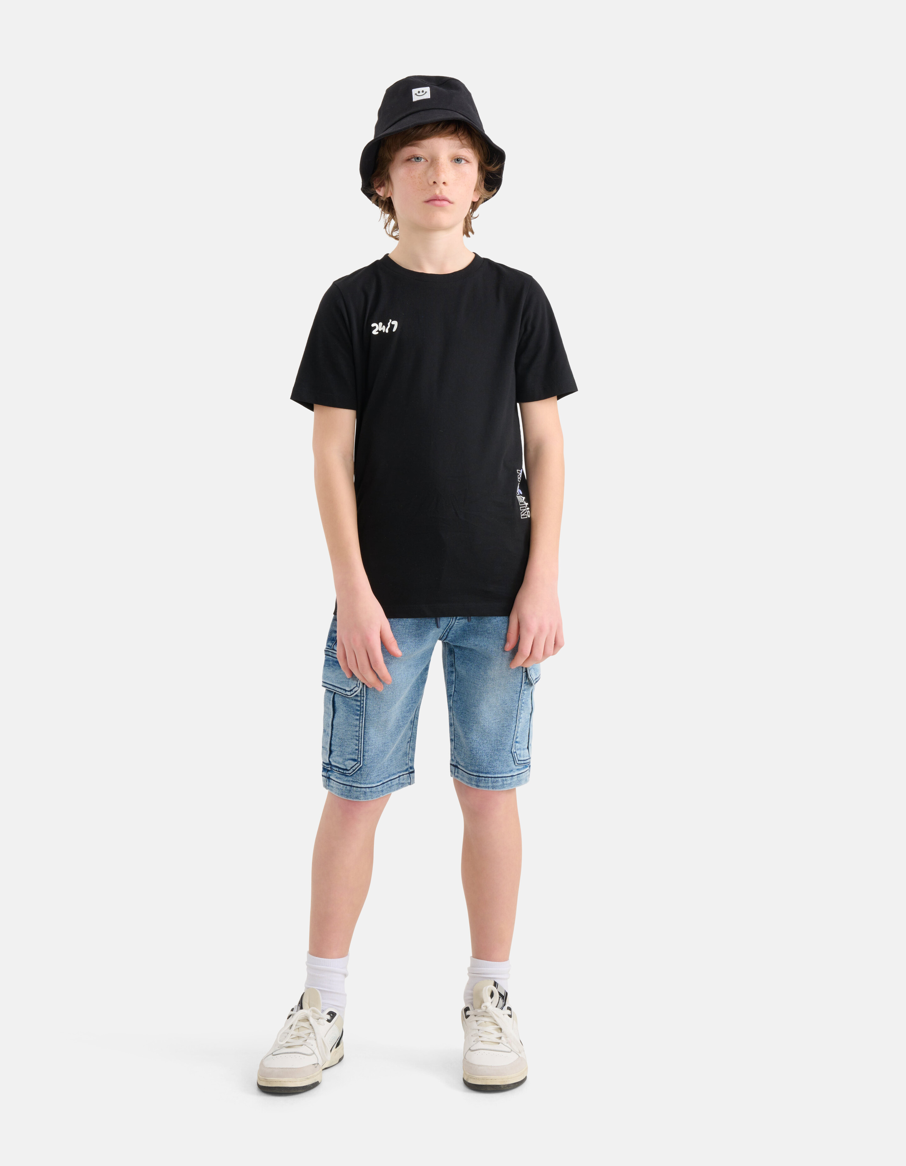 Neon Artwork T-shirt Schwarz SHOEBY BOYS
