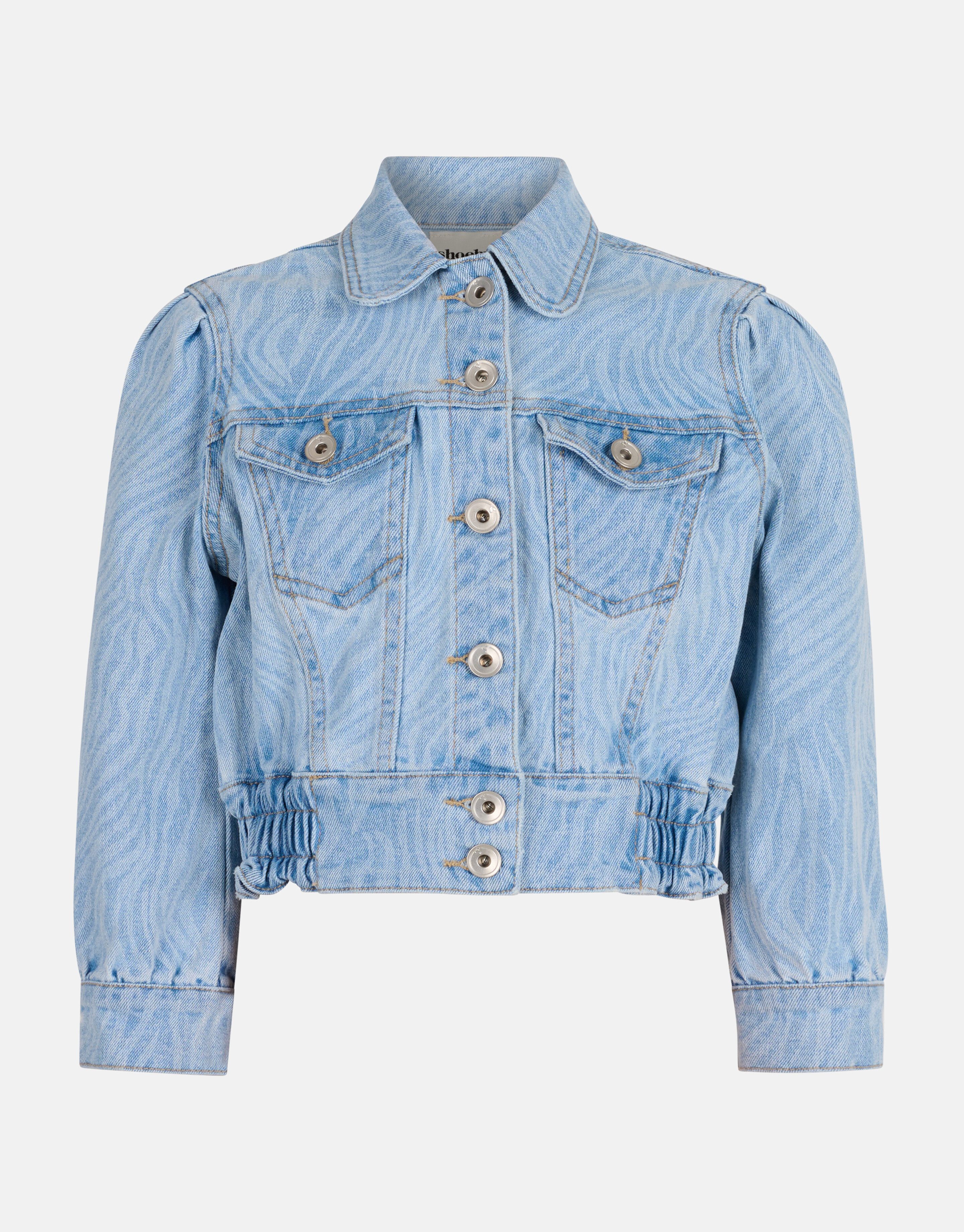 Zebra Print Denim Jacket gebleicht SHOEBY GIRLS
