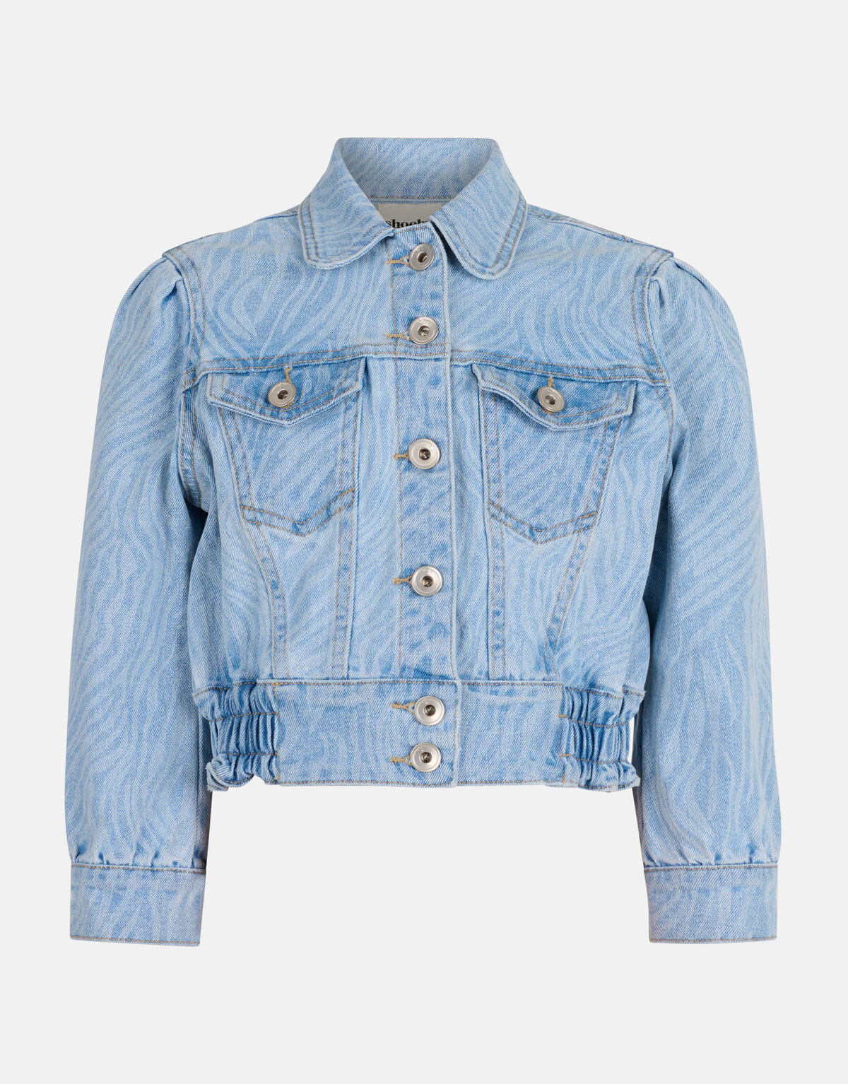 Zebra Print Denim Jacket gebleicht SHOEBY GIRLS
