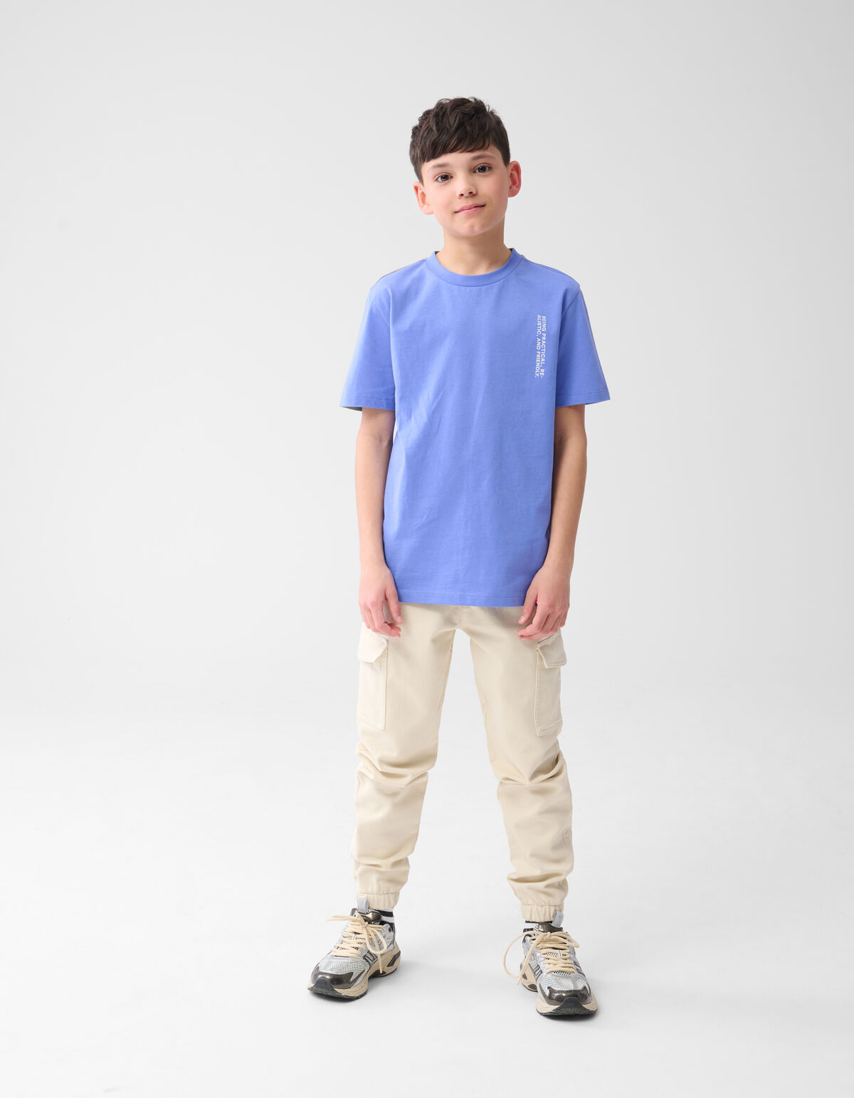 Text-T-Shirt Blau SHOEBY BOYS
