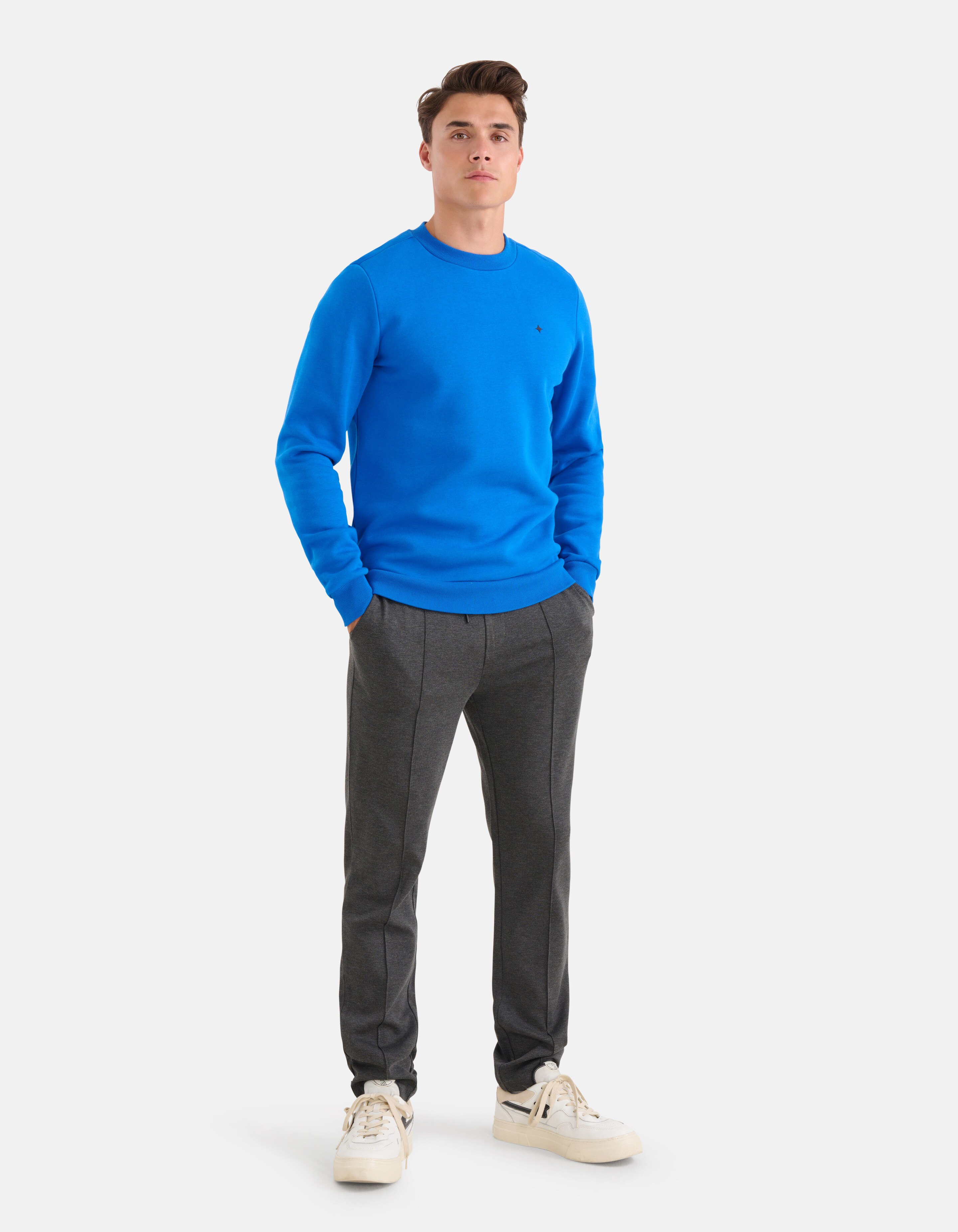 Glitzernder Pullover Blau SHOEBY MEN