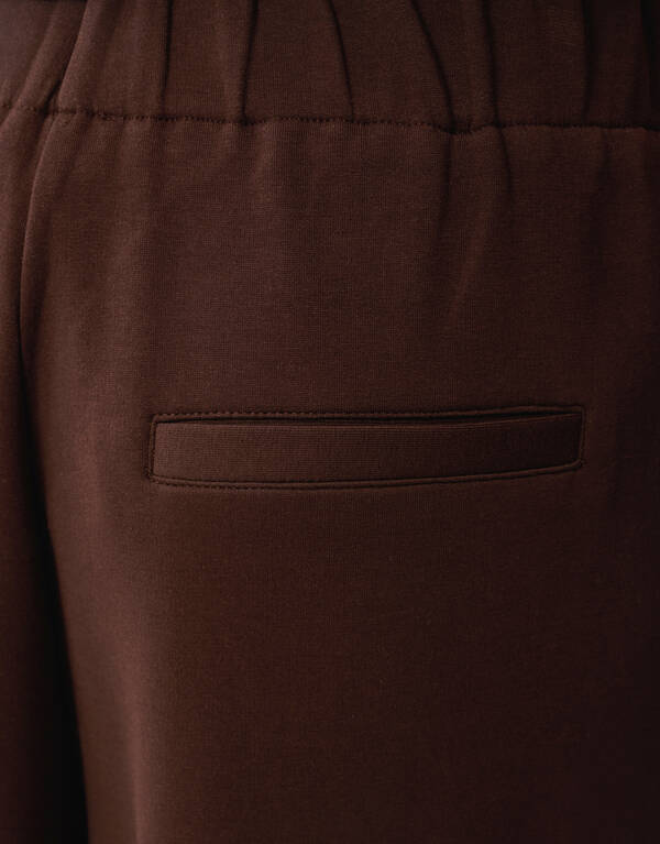 Jogginghose mit sauberem Bund, dunkelbraun SHOEBY WOMEN