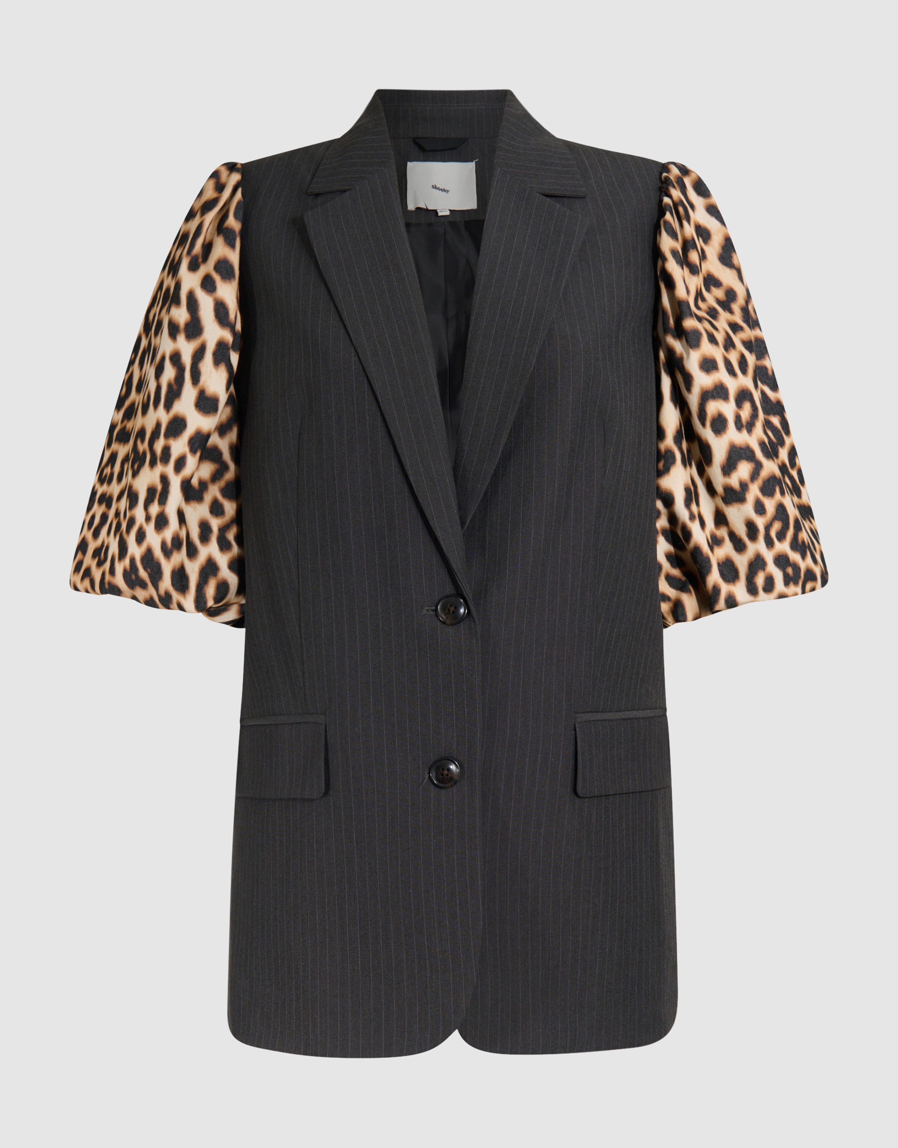 Leopard Ärmel Blazer Schwarz SHOEBY WOMEN