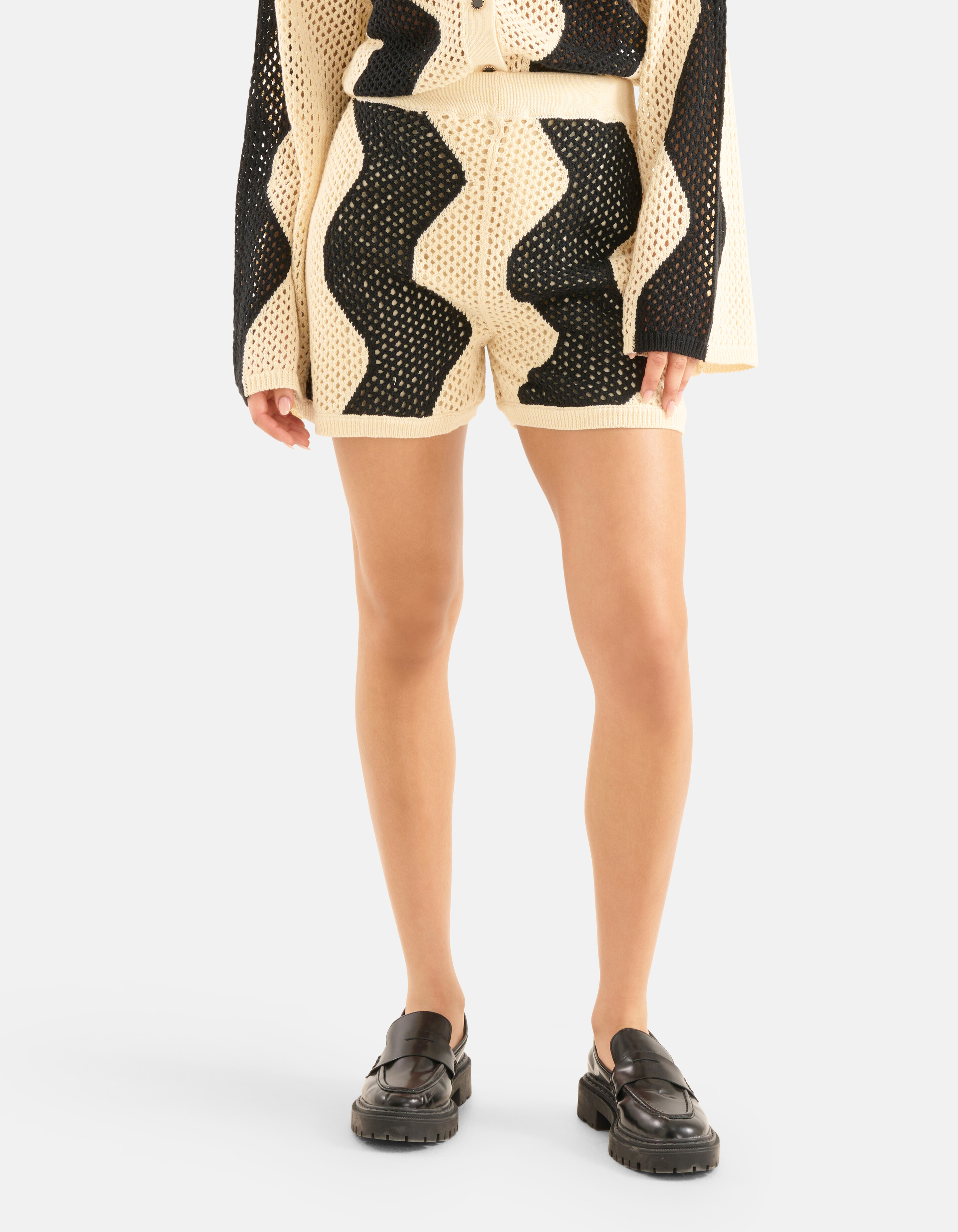 Crochet Short Off White SHOEBY WOMEN