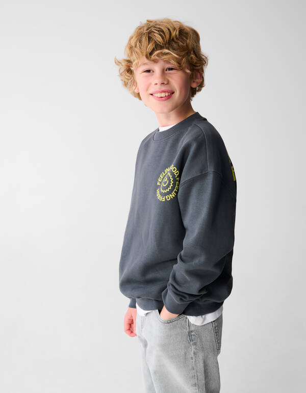 Frischer Kunstpullover Grau SHOEBY BOYS