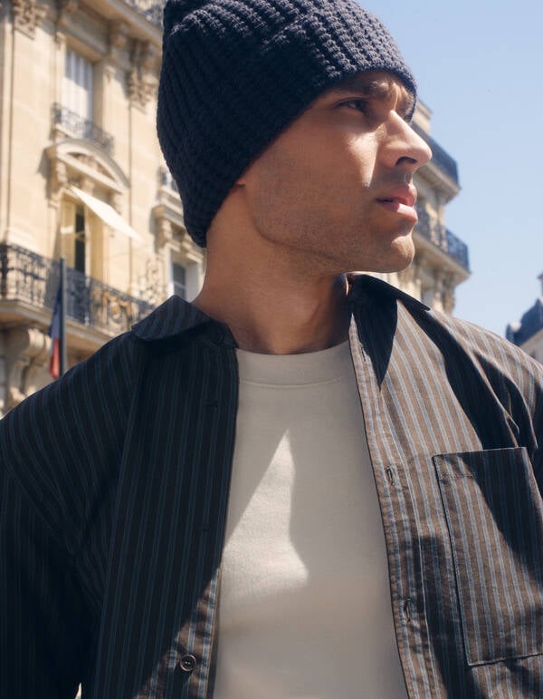 Heavy Waffle Beanie Grau SHOEBY ACCESSOIRES
