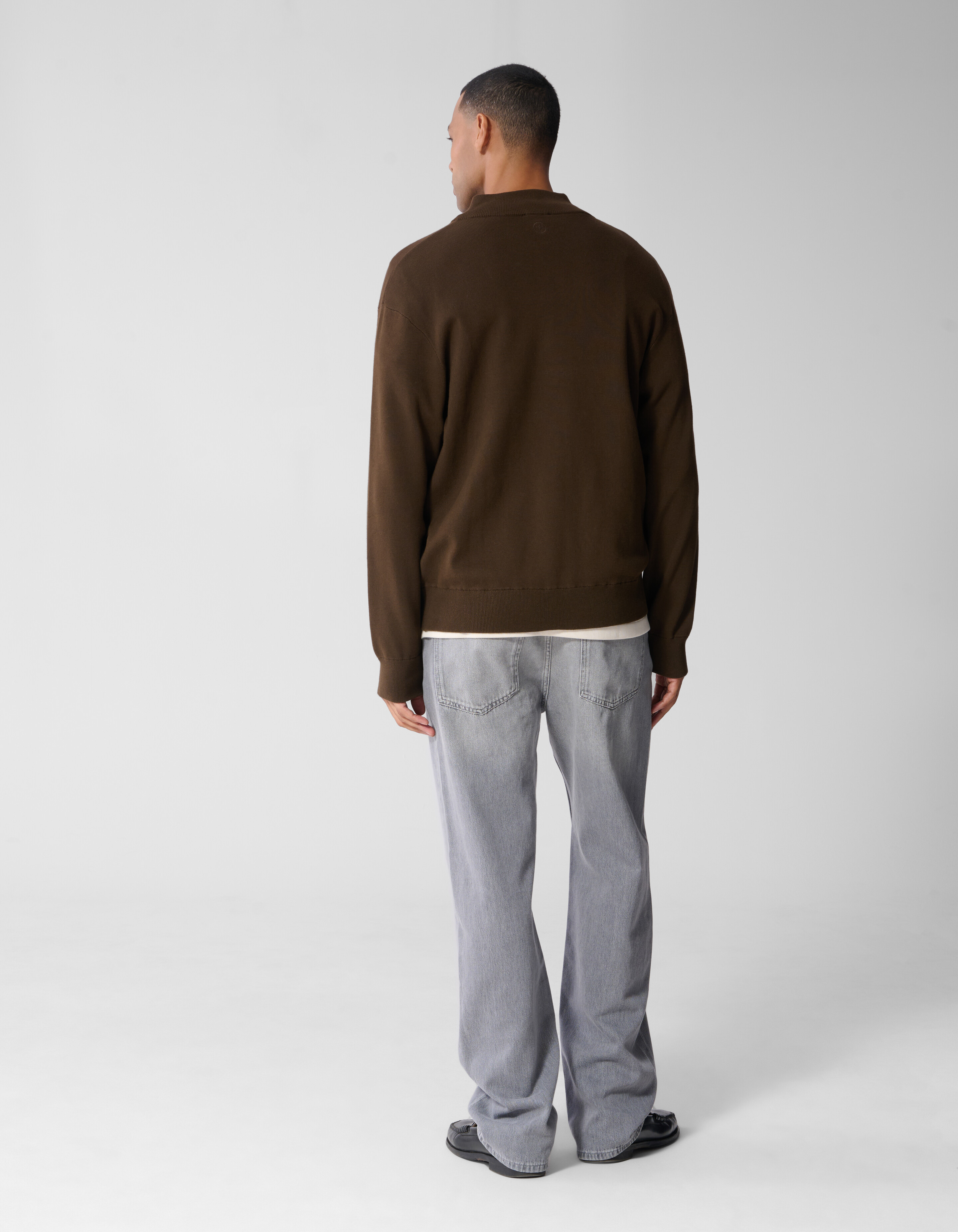 Turtle Half Zip Strickpullover Braun SHOEBY MEN