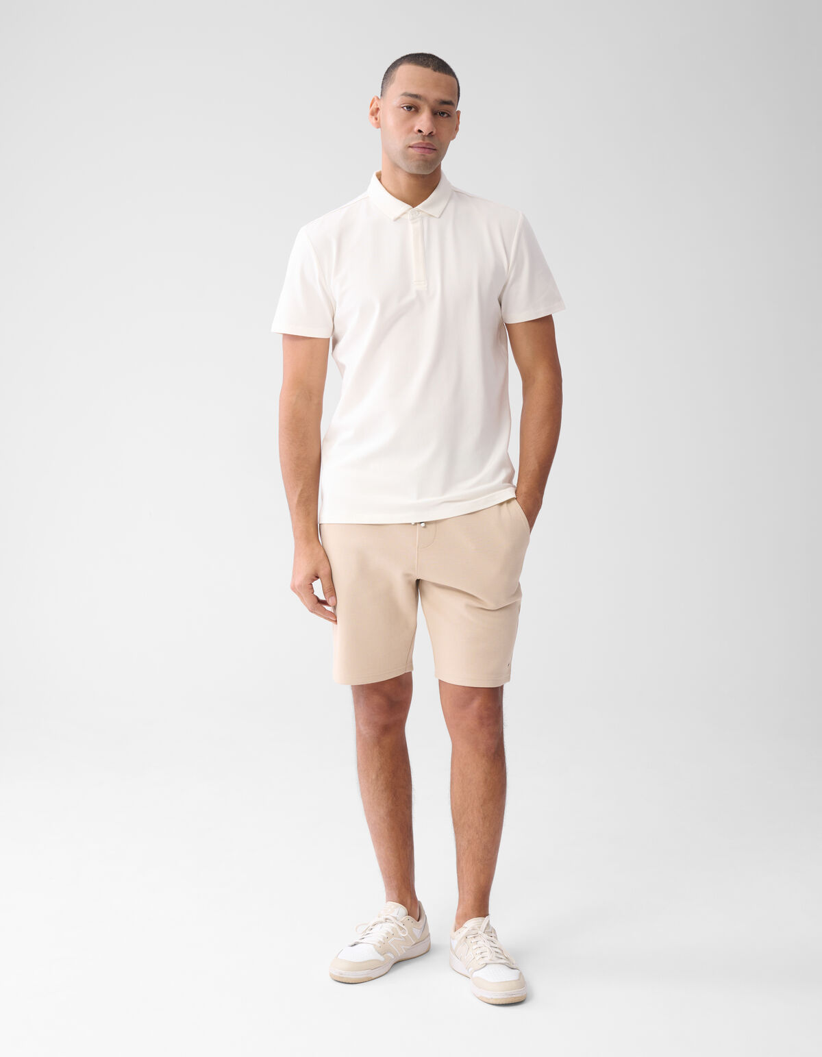 Jersey Polo Off White SHOEBY MEN