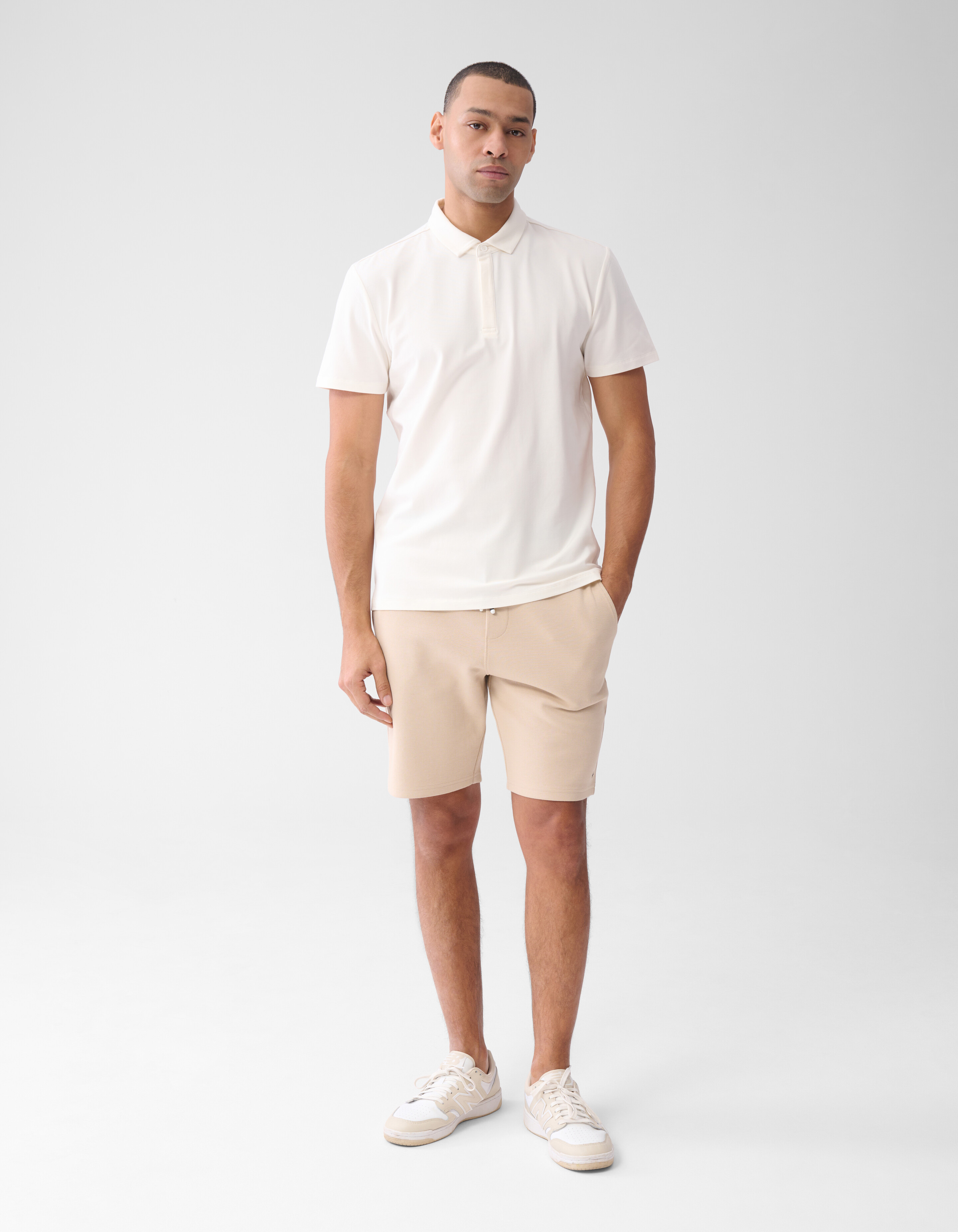 Jersey Polo Off White SHOEBY MEN