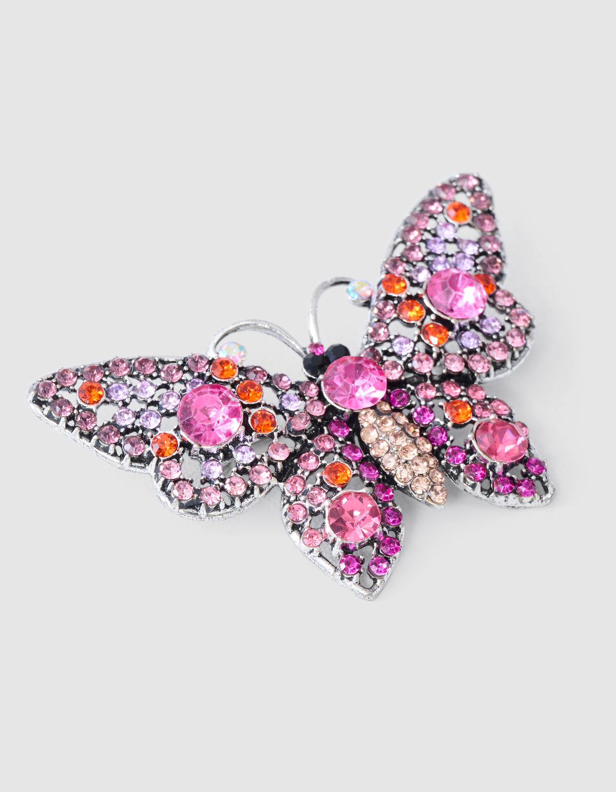 Strass Schmetterling Broche Roze SHOEBY ACCESSOIRES
