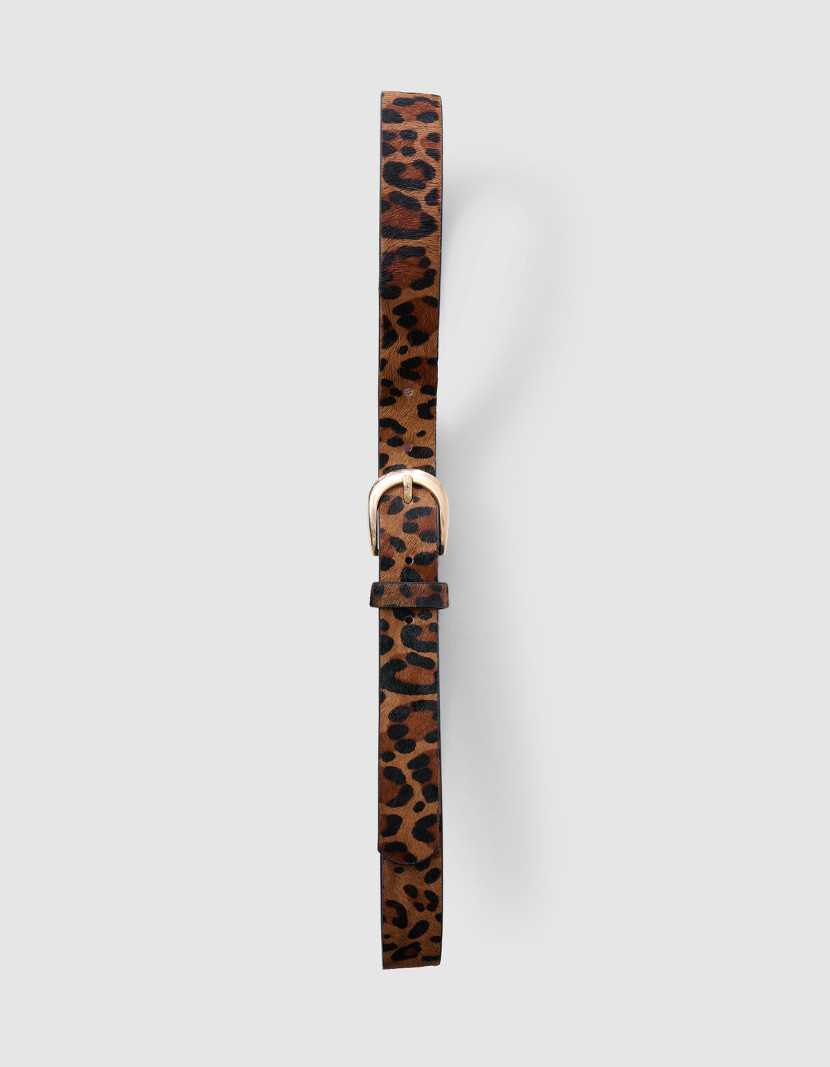 Haariger Leopard Riem Braun SHOEBY ACCESSOIRES