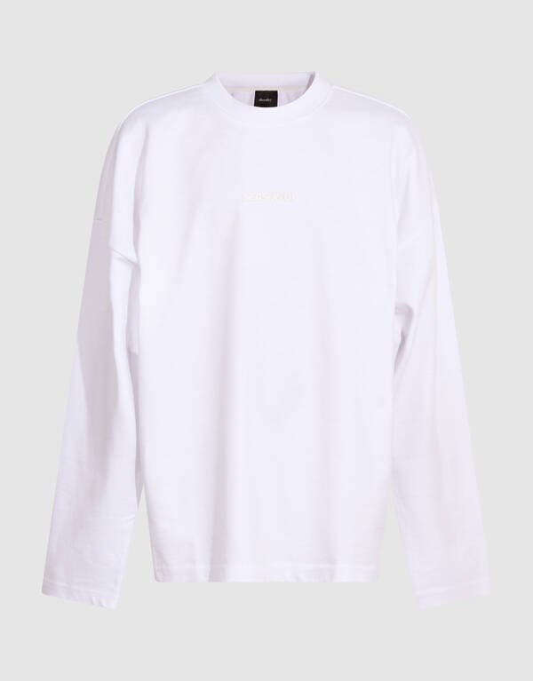 Basic Langarmshirt Wei&szlig; SHOEBY BOYS