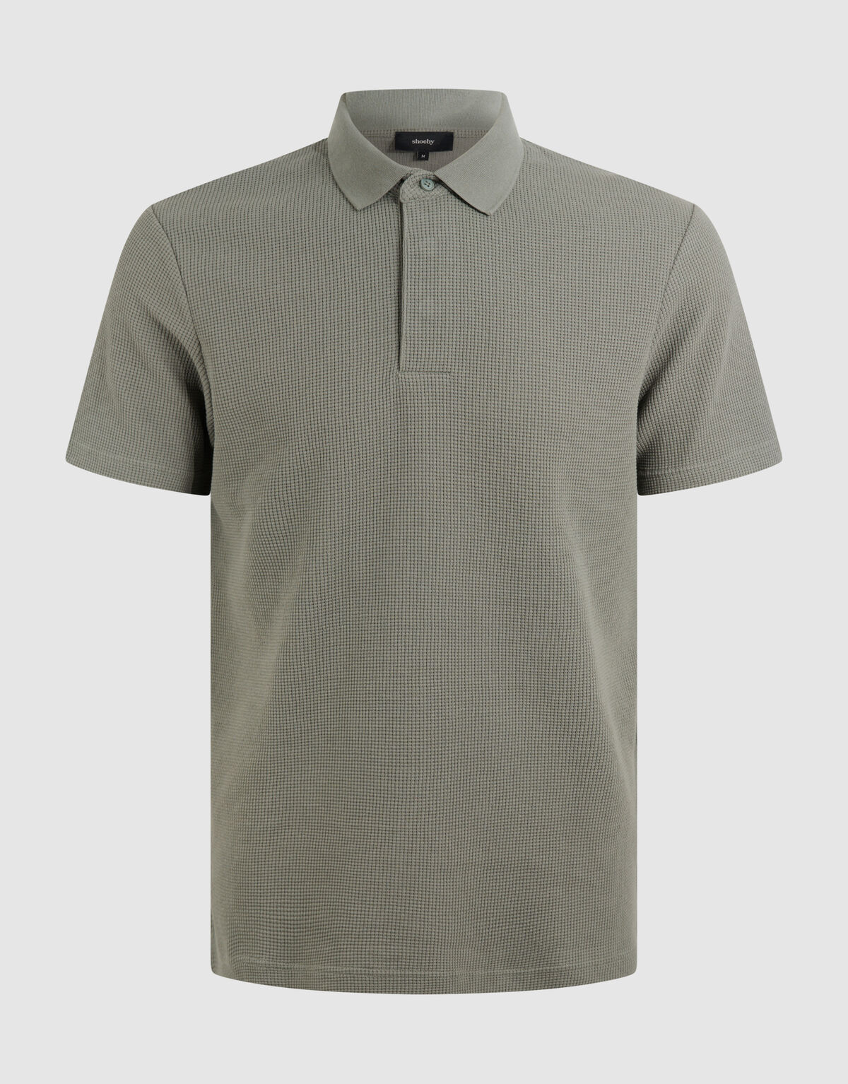 Struktur Jersey Polo Dunkelgrün SHOEBY MEN