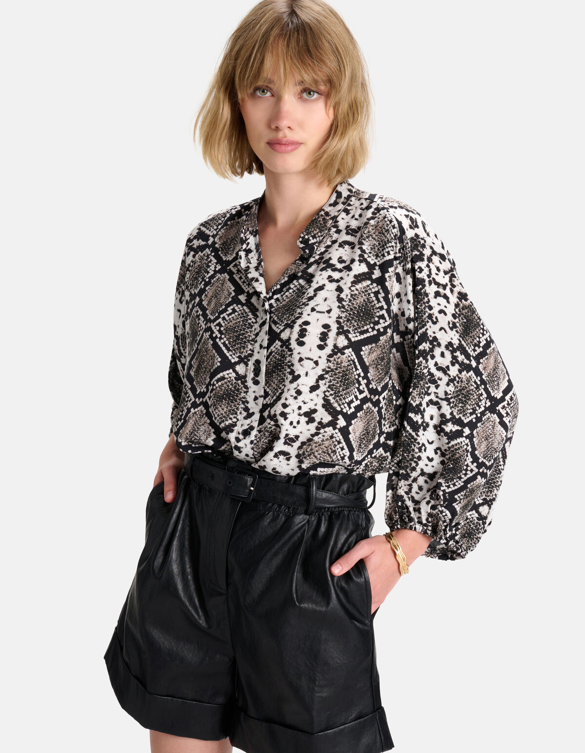 Bluse mit Schlangendruck SHOEBY WOMEN