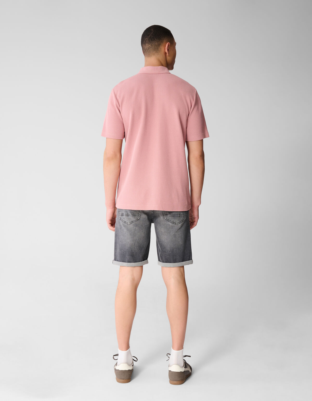 Waffel Polo Rosa SHOEBY MEN