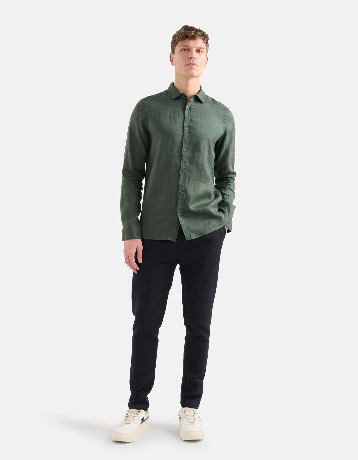 Leinenhemd Grün SHOEBY MEN