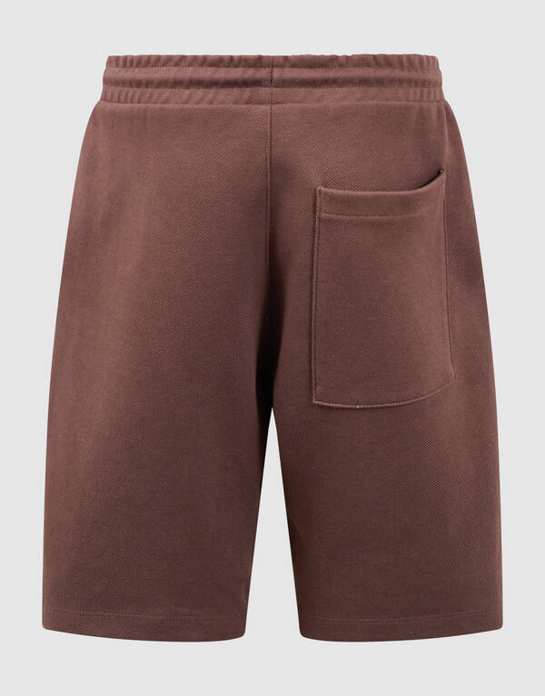 Piqu&eacute;-Short Dunkelbraun SHOEBY BOYS