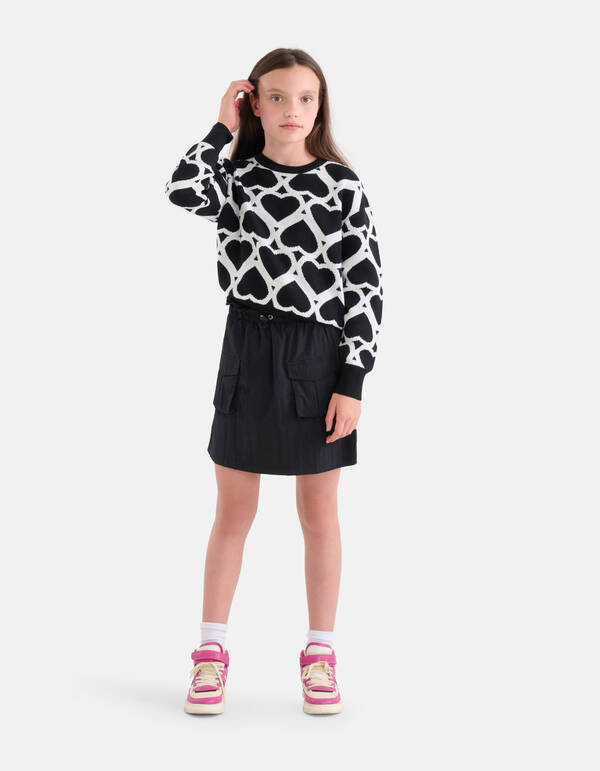 Cargo-Fallschirmrock Schwarz SHOEBY GIRLS