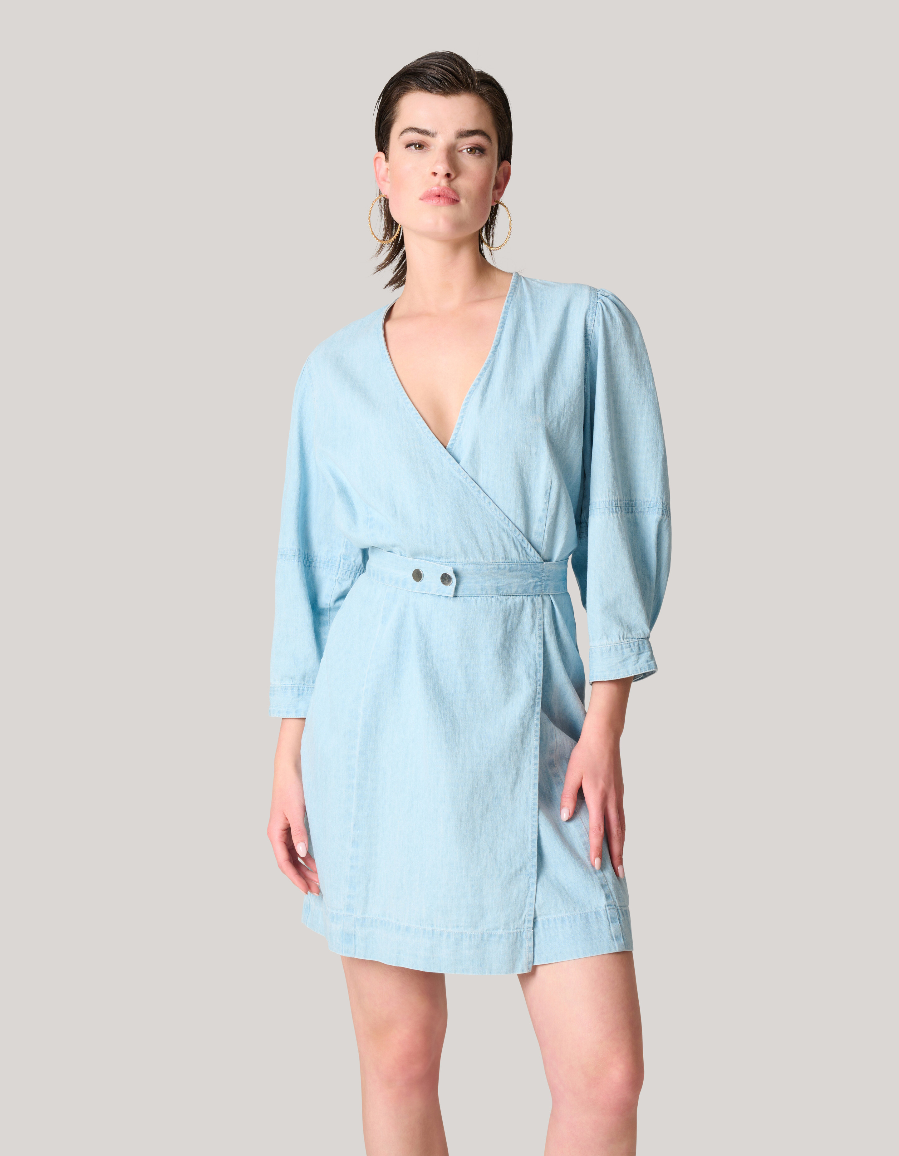 Denim Minikleid Hellblau SHOEBY WOMEN