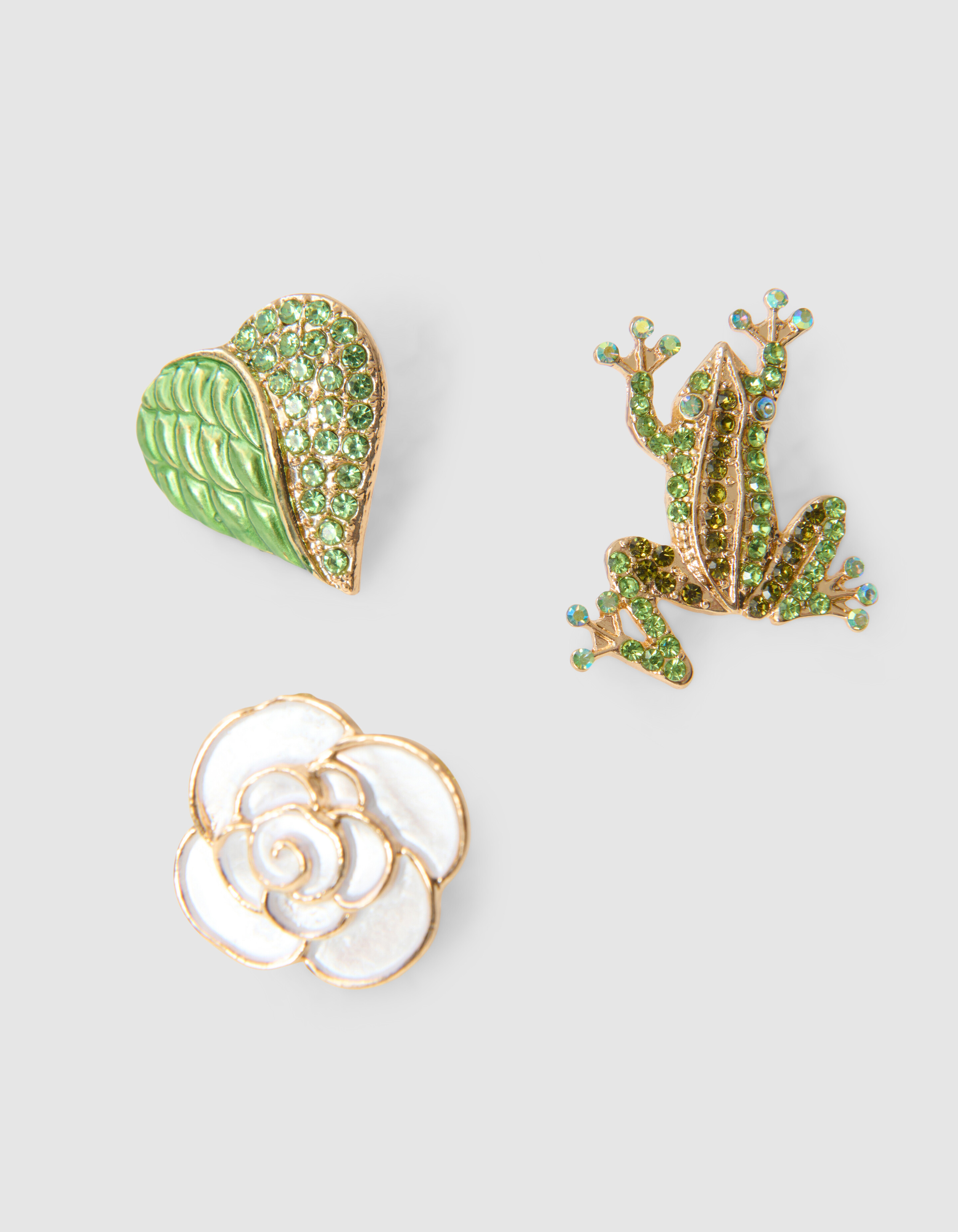 Frog Broche Set Groen SHOEBY ACCESSOIRES