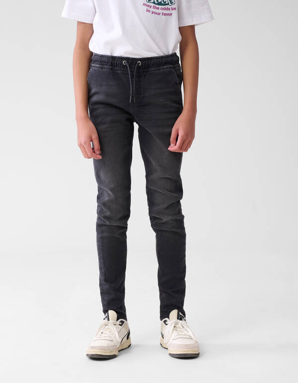 Denim-Jogger-Jeans Dunkelgrau SHOEBY BOYS