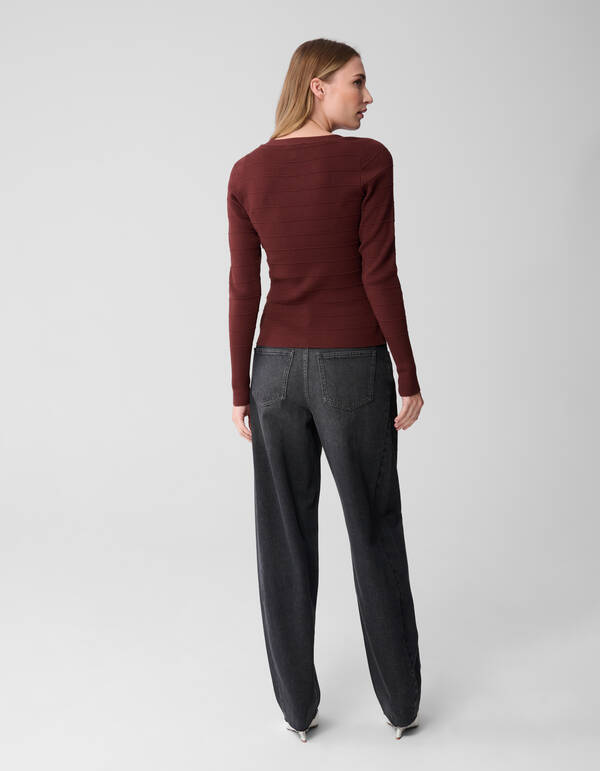 Knopfweste Braun SHOEBY WOMEN