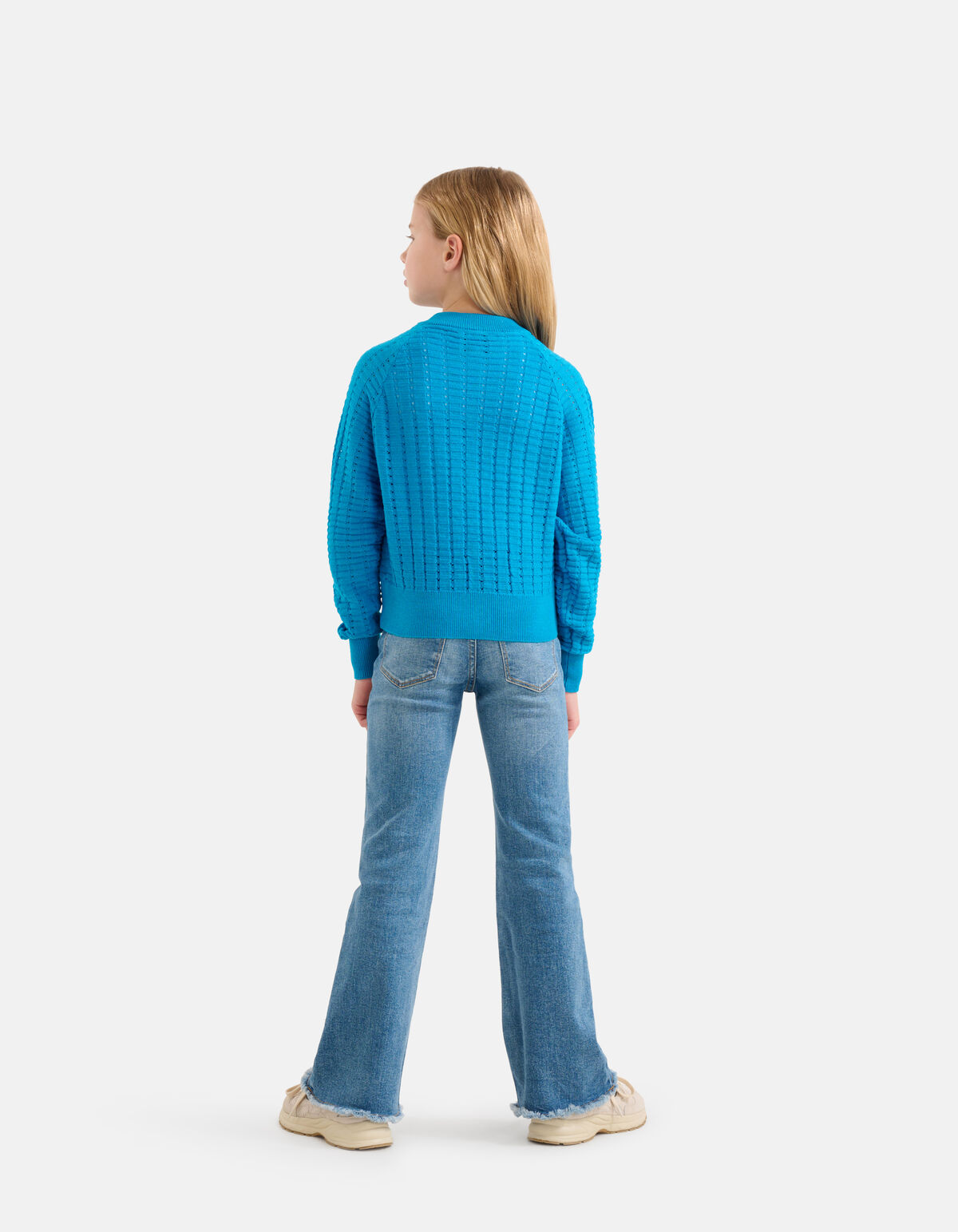 Weiche Strickjacke Blau SHOEBY GIRLS