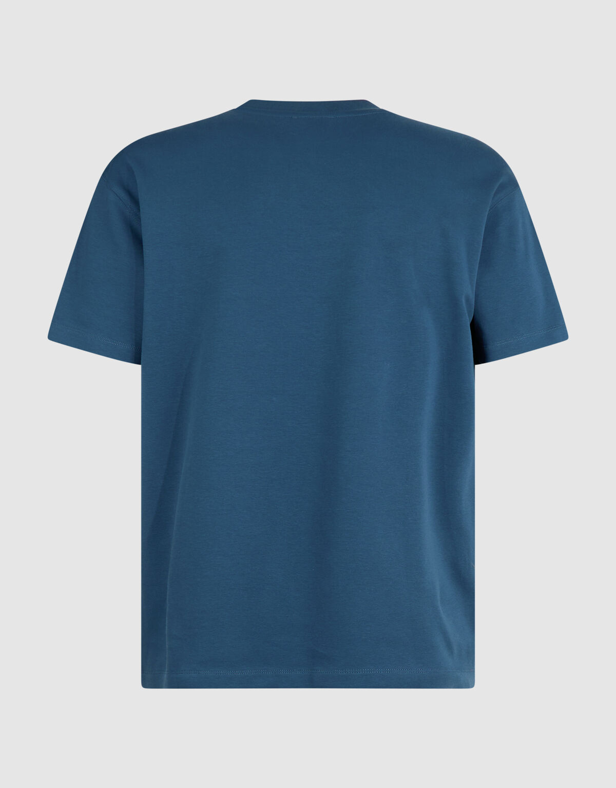 Basic-Label-T-Shirt Blau SHOEBY MEN