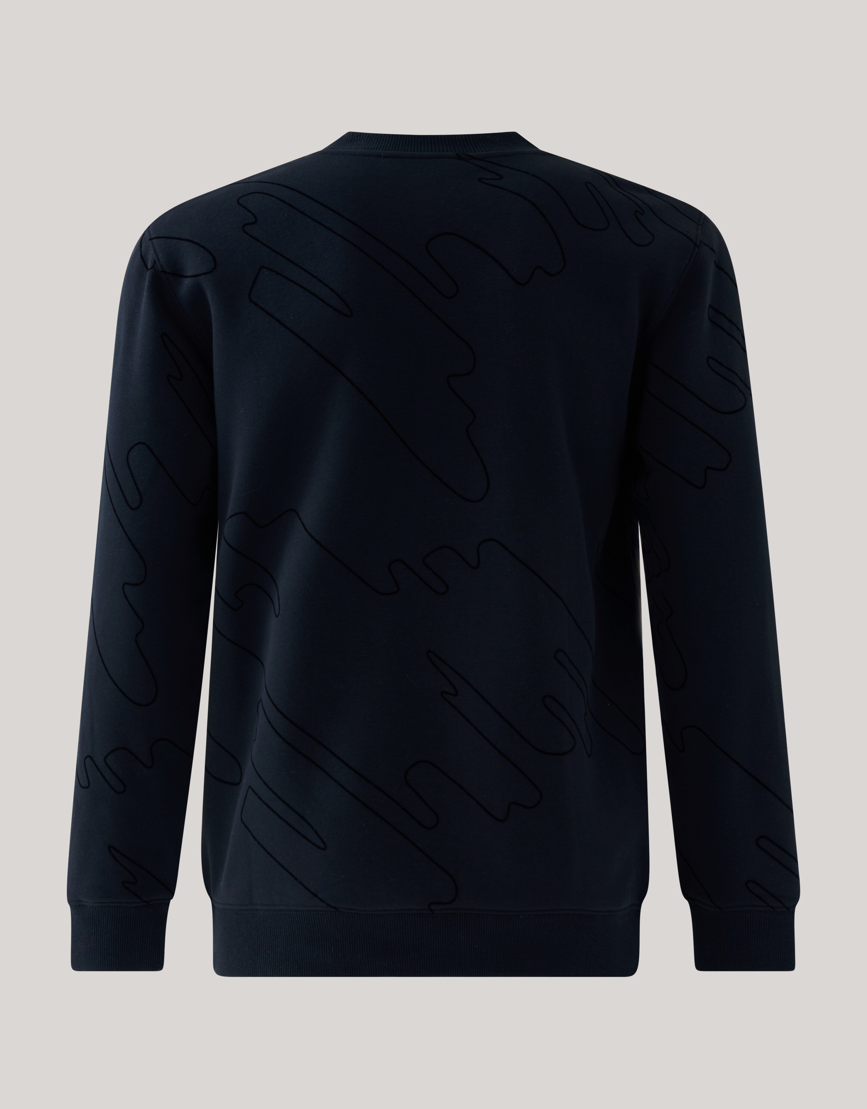 Flock Print Pullover Schwarz SHOEBY MEN