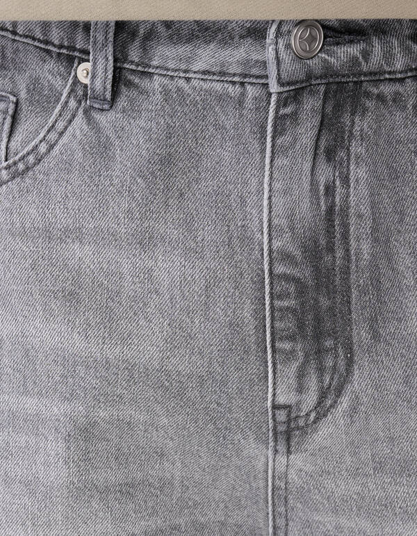 Baggy Fit Jeans Lichtgrijs L32 SHOEBY MEN