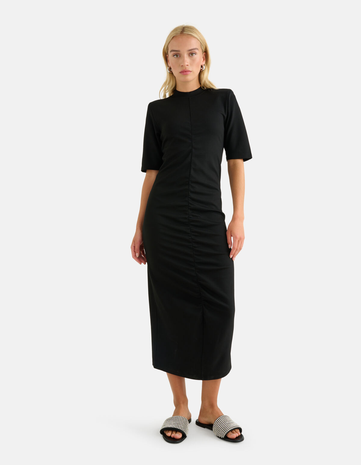 Punta Falten Kleid Schwarz SHOEBY WOMEN