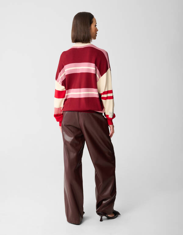 Oversized Rugby-Strickpullover Rosa SHOEBY WOMEN