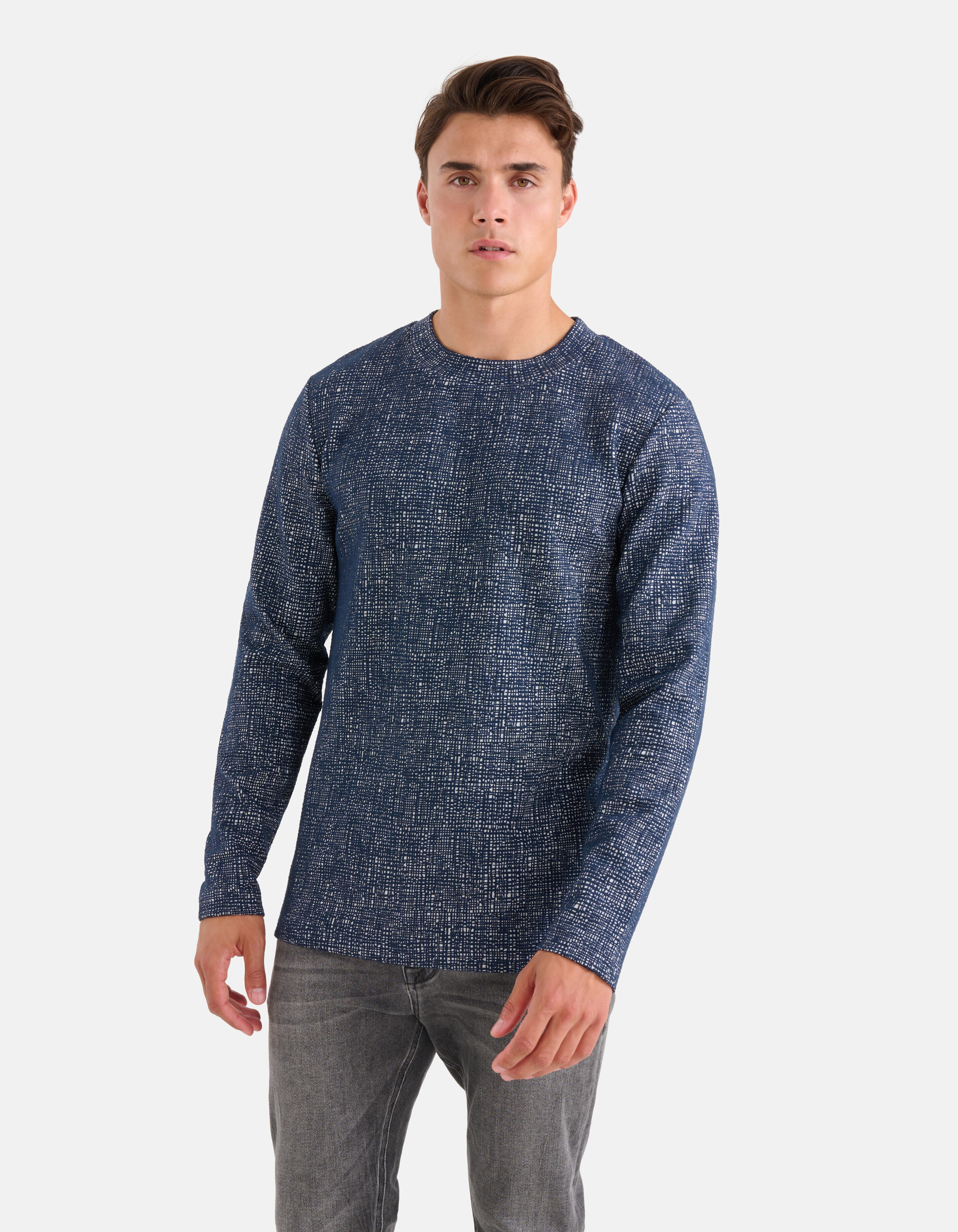 Grafik-T-Shirt Dunkelblau SHOEBY MEN