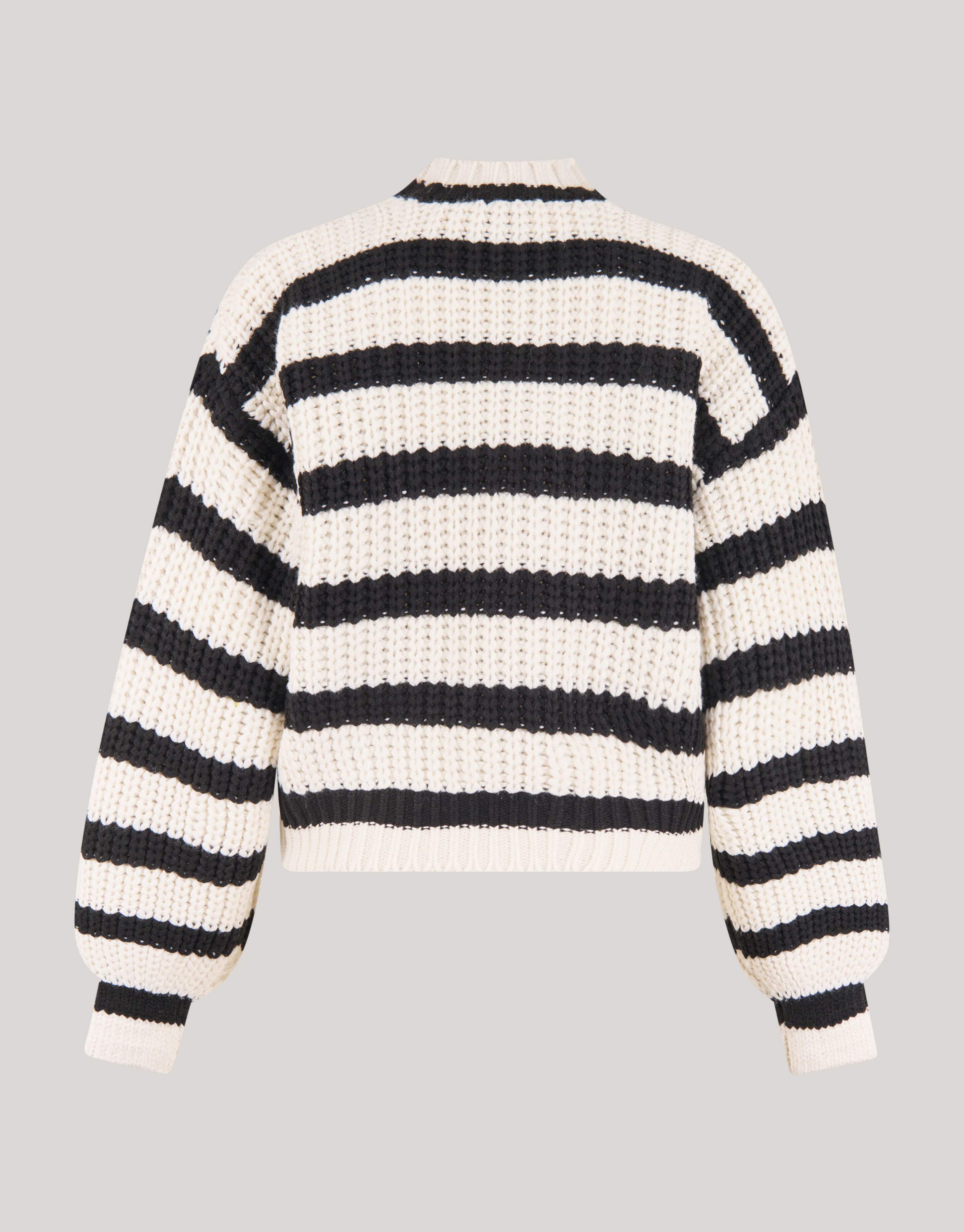 Gestreifte Strickjacke Schwarz/Weiß SHOEBY WOMEN