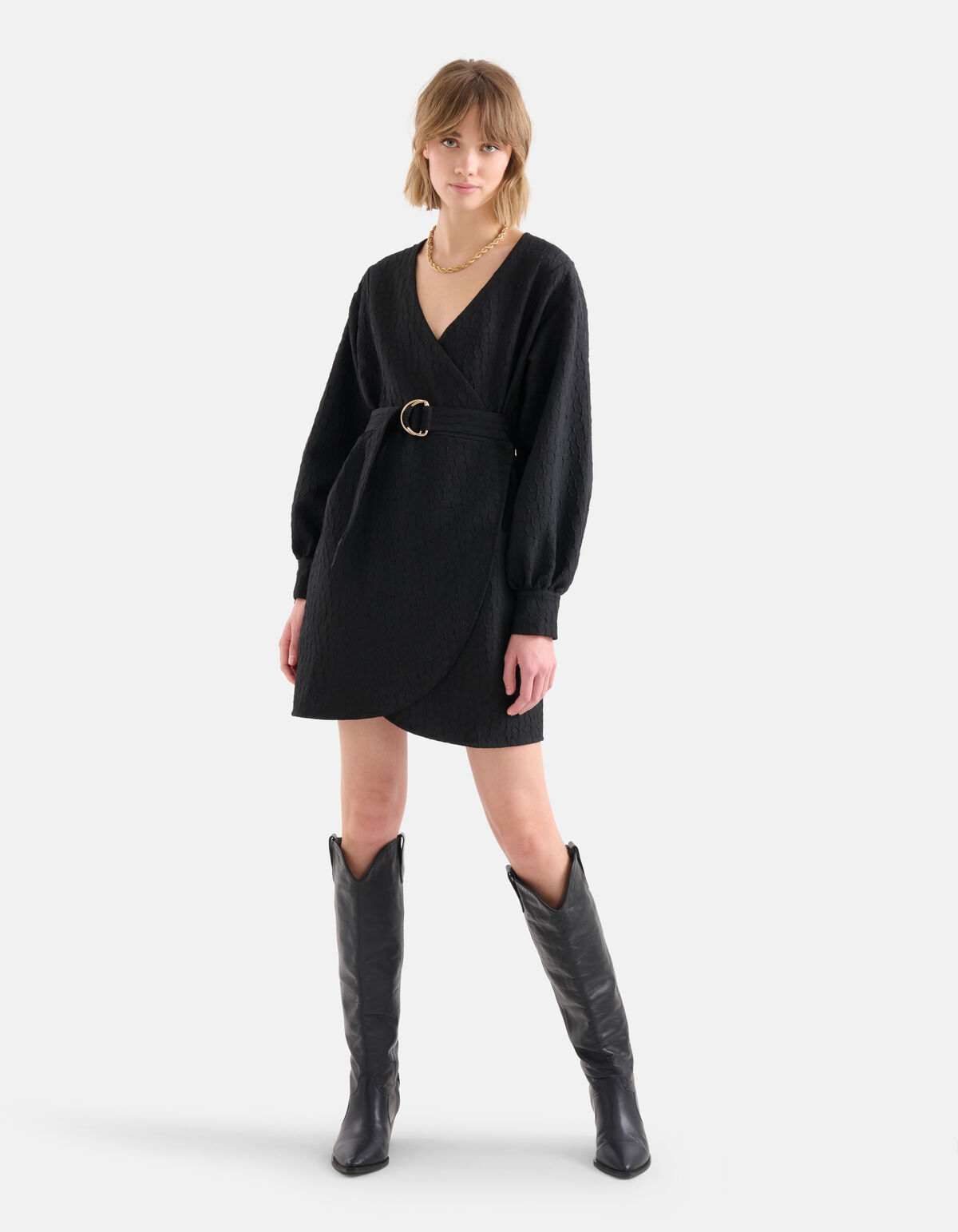 Wickelkleid Schwarz SHOEBY WOMEN