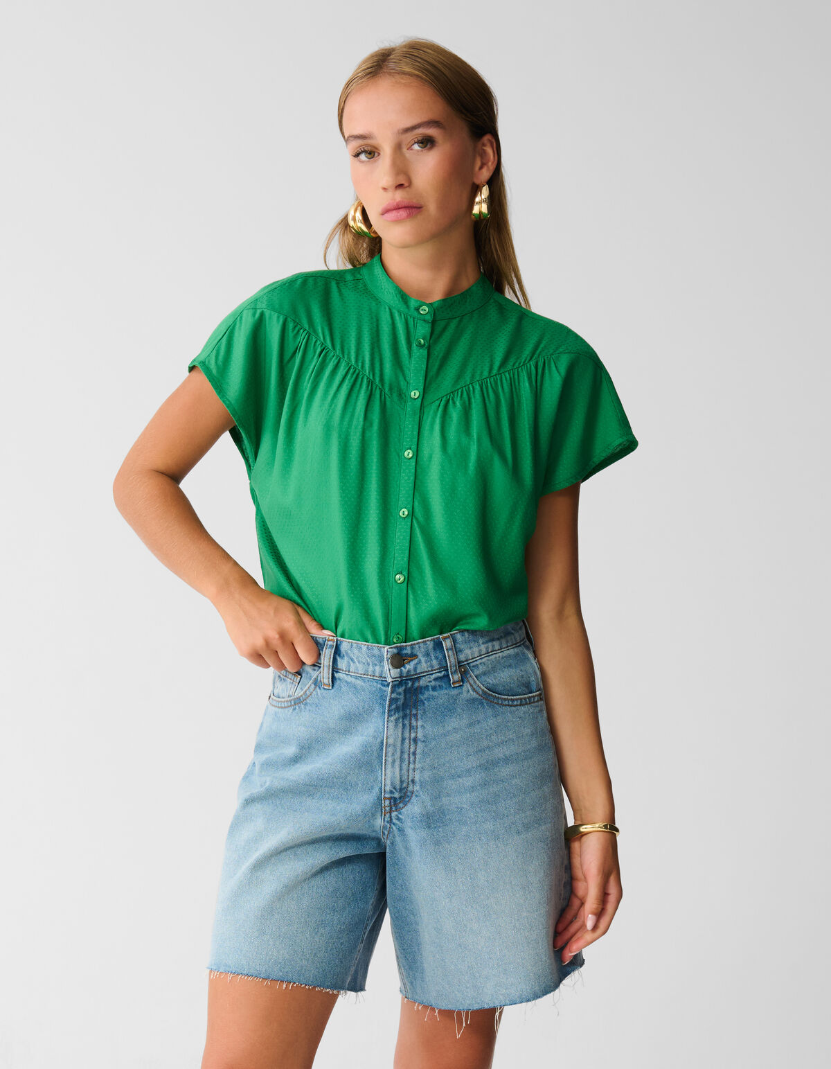 Struktur Top Grün SHOEBY WOMEN