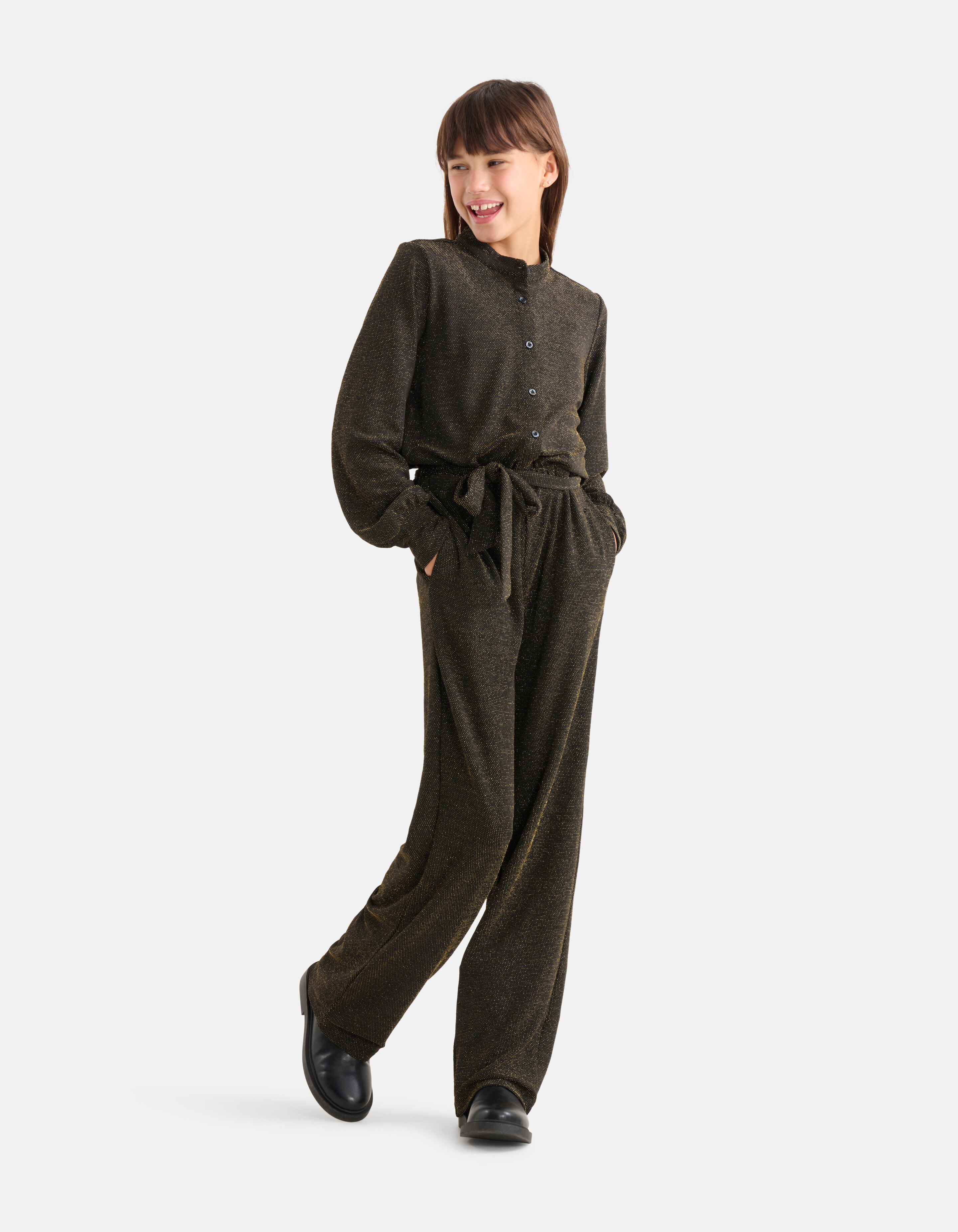 Lurex-Overall Schwarz von Nicolette SHOEBY GIRLS