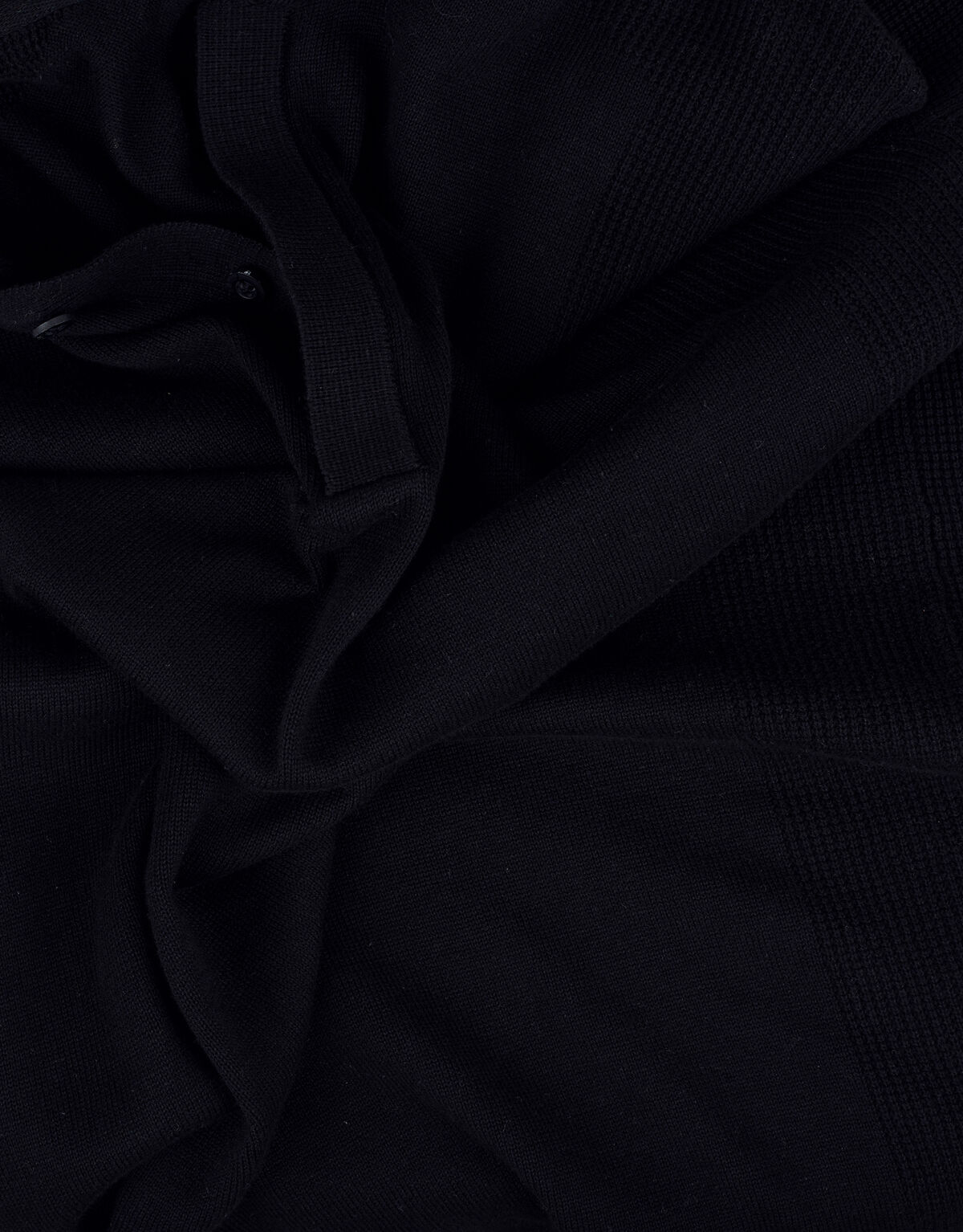 Waffel-Polo-Pullover REFILL