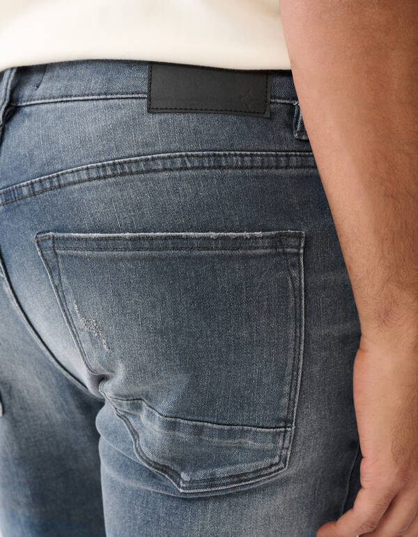 Gerade Jeans Blau/Grau L32 SHOEBY MEN