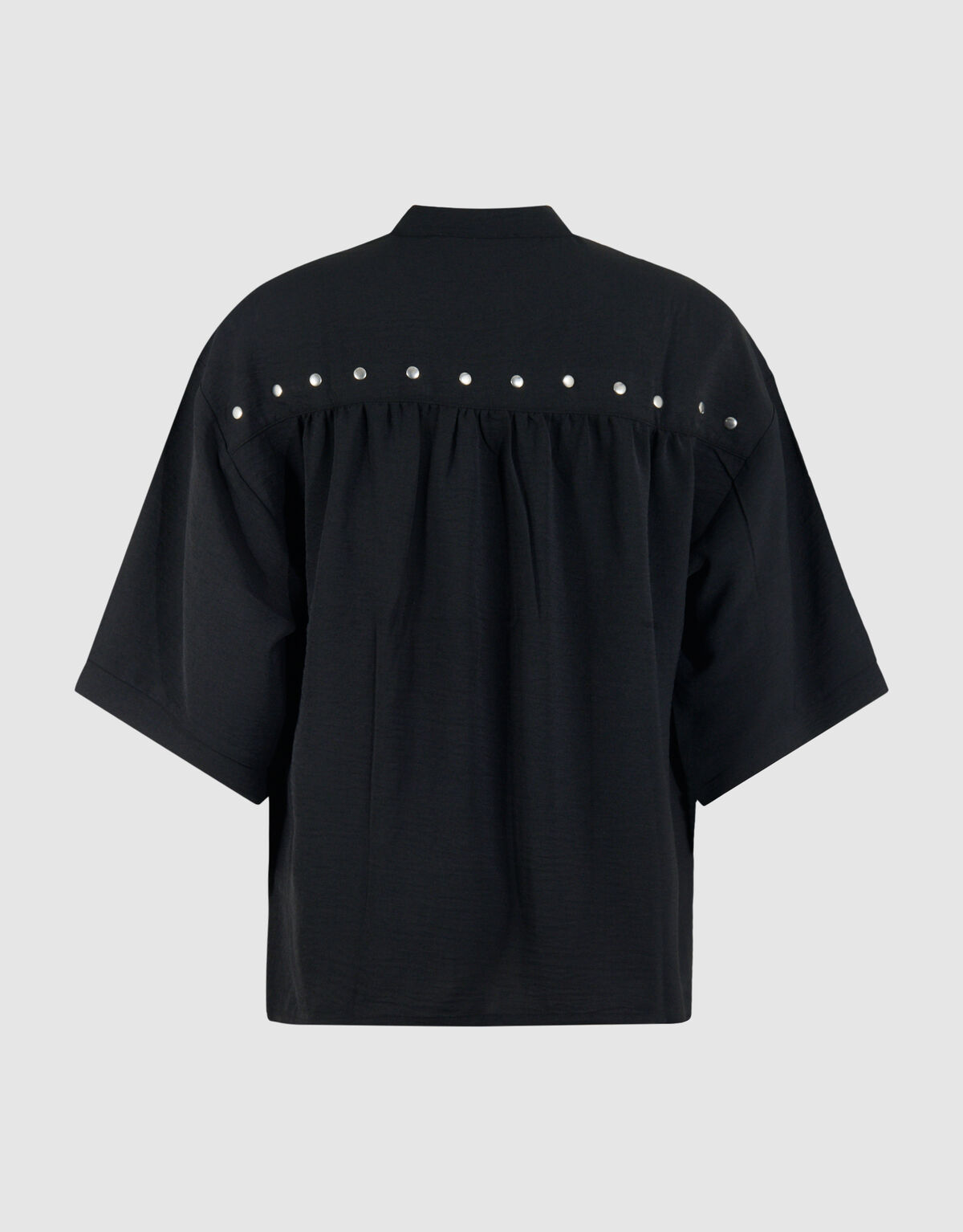 Twist-Bluse mit Nieten Schwarz SHOEBY WOMEN