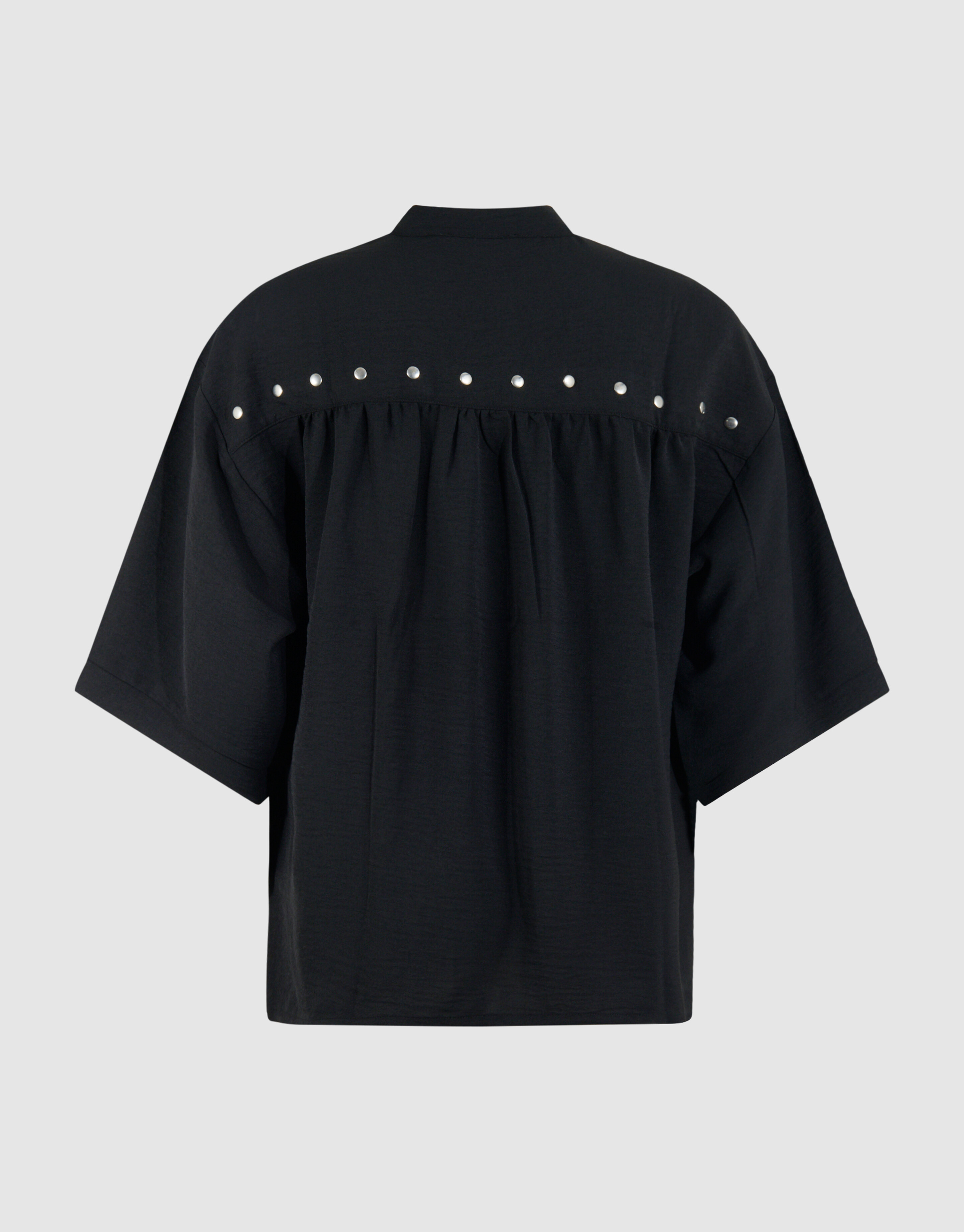 Twist-Bluse mit Nieten Schwarz SHOEBY WOMEN