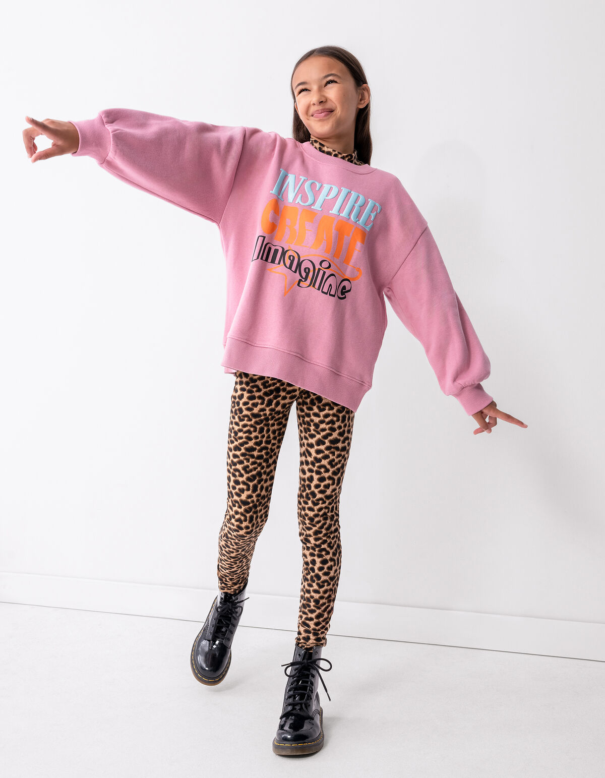 Leoparden-Leggings Braun SHOEBY GIRLS