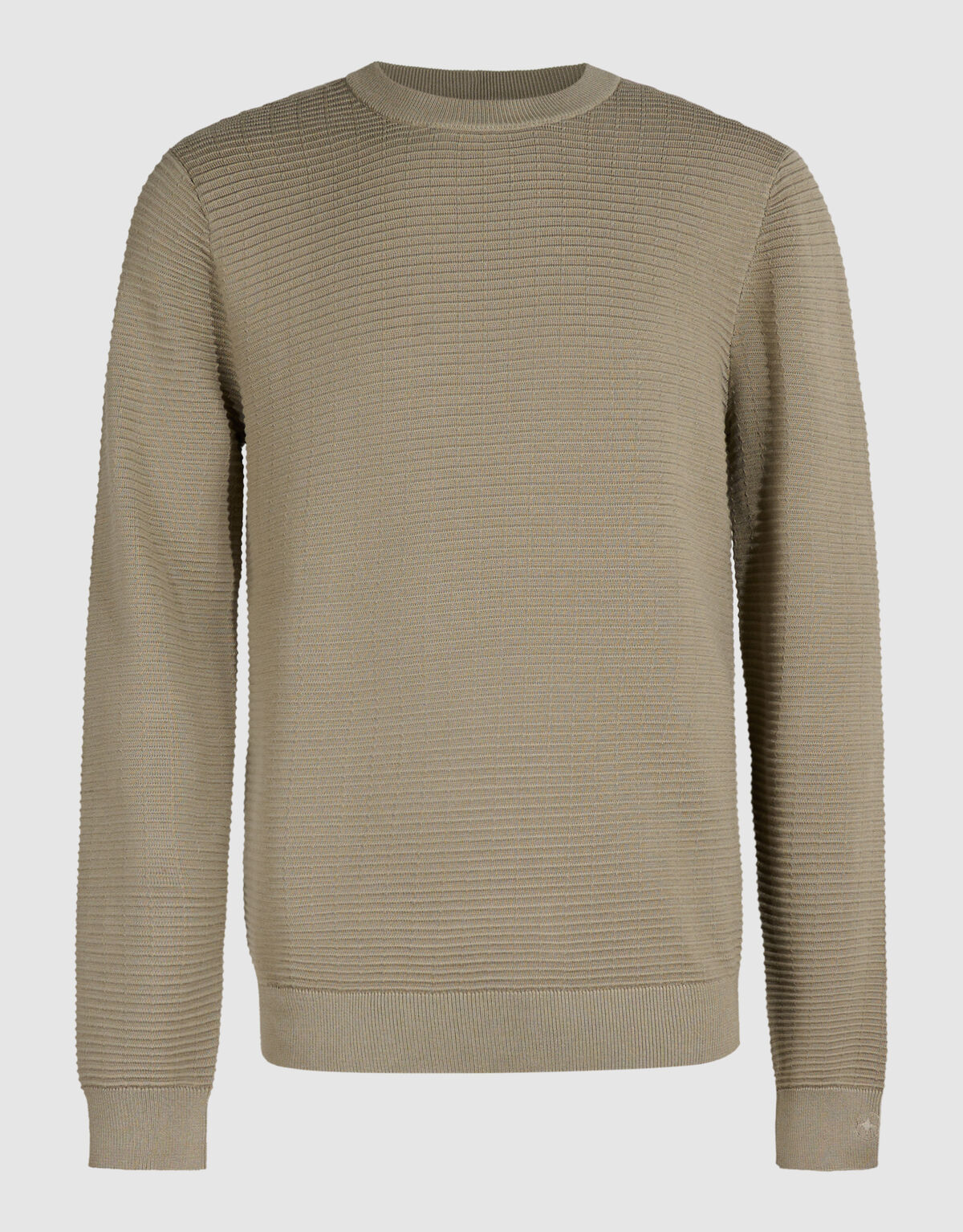 Rippstrick Pullover Grun SHOEBY MEN