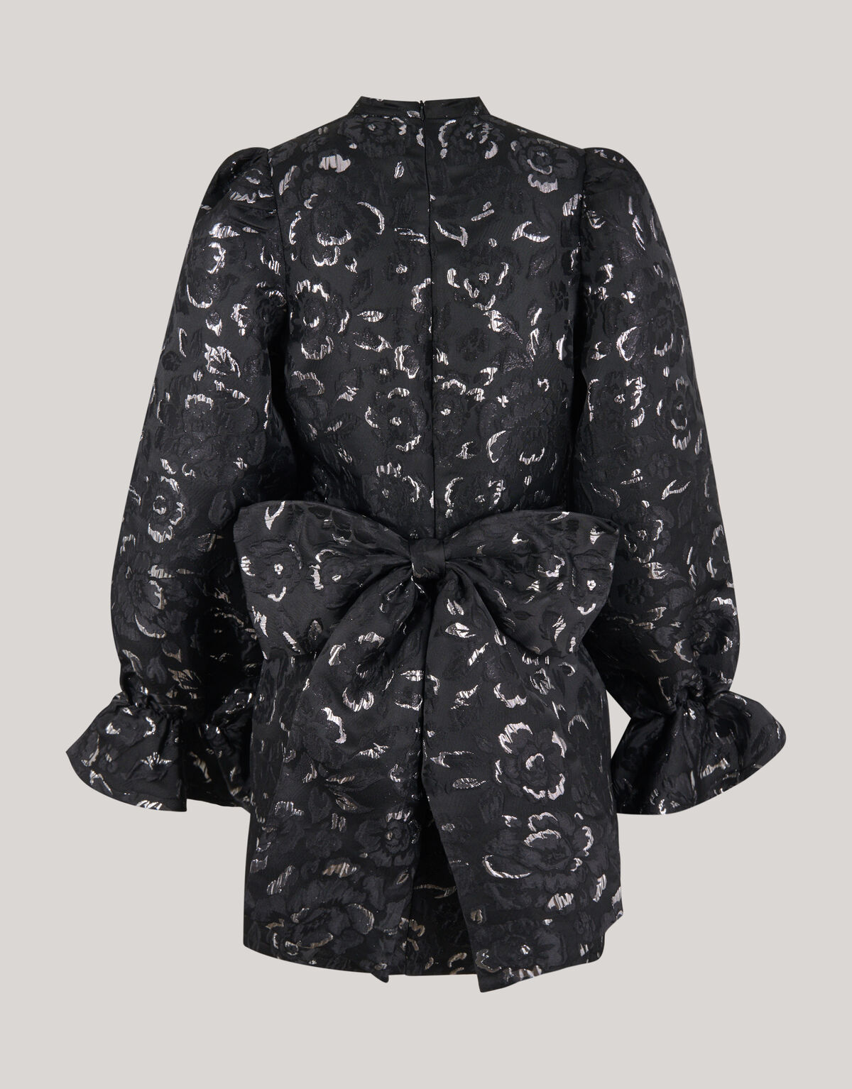 Jacquard Schleifen Minikleid Schwarz SHOEBY WOMEN