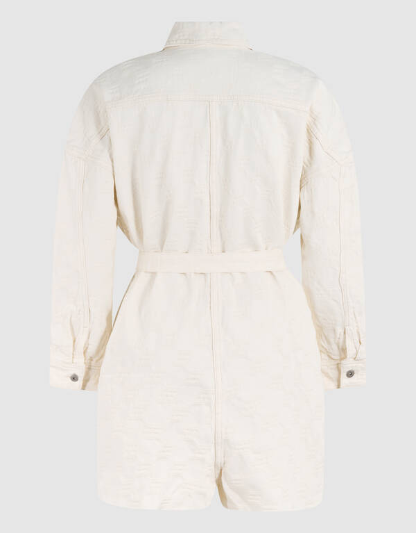 Struktur Jumpsuit Offbeat Weiß SHOEBY WOMEN